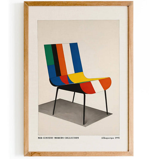 Mid-Century Modern Chair Art Print