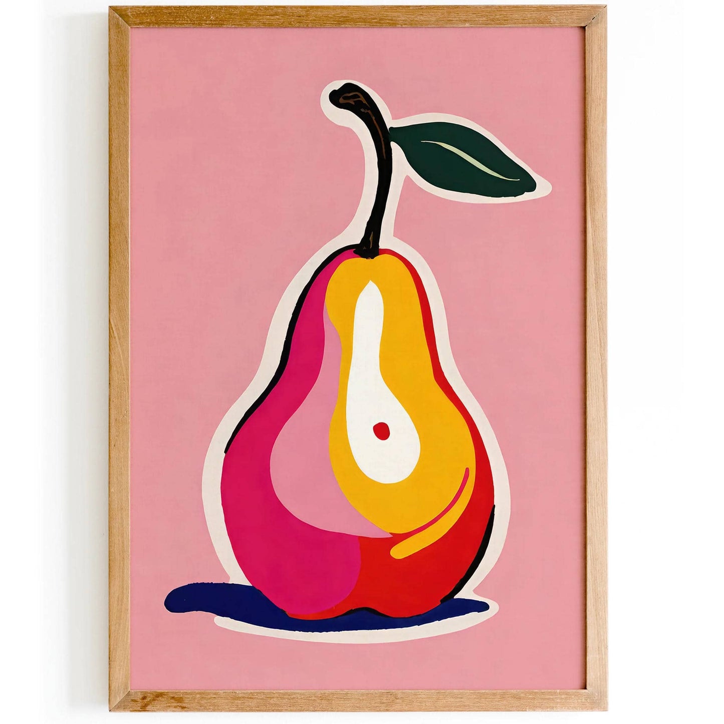 Cute Pear Wall Art Print - HypeSheriff