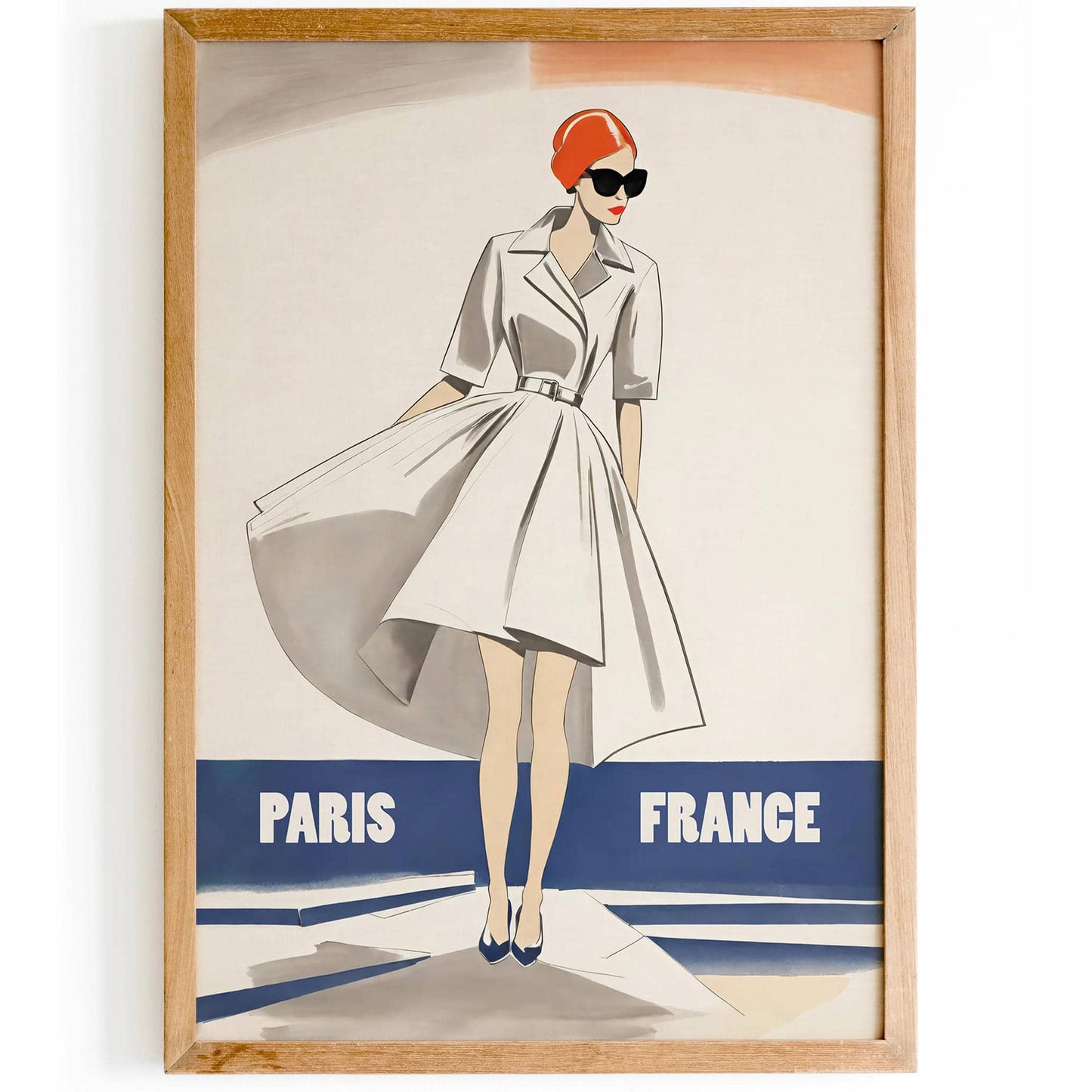 Paris France - Retro Fashion Poster - HypeSheriff