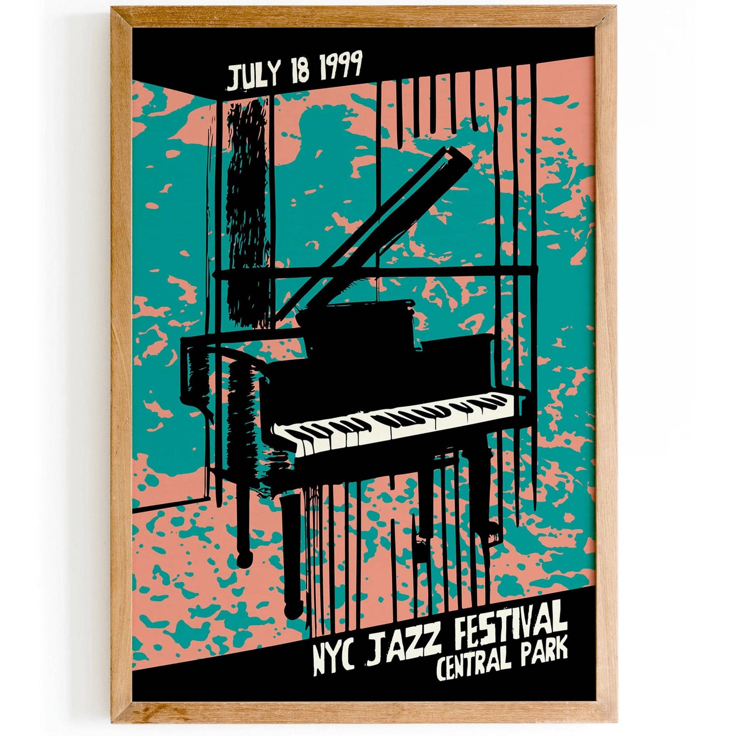 NYC Jazz Festival 1999 Central Park Poster - HypeSheriff