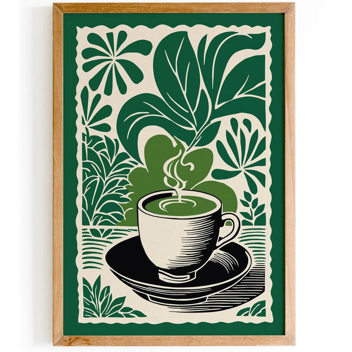 Green Matcha Japanese Milk Tea Poster