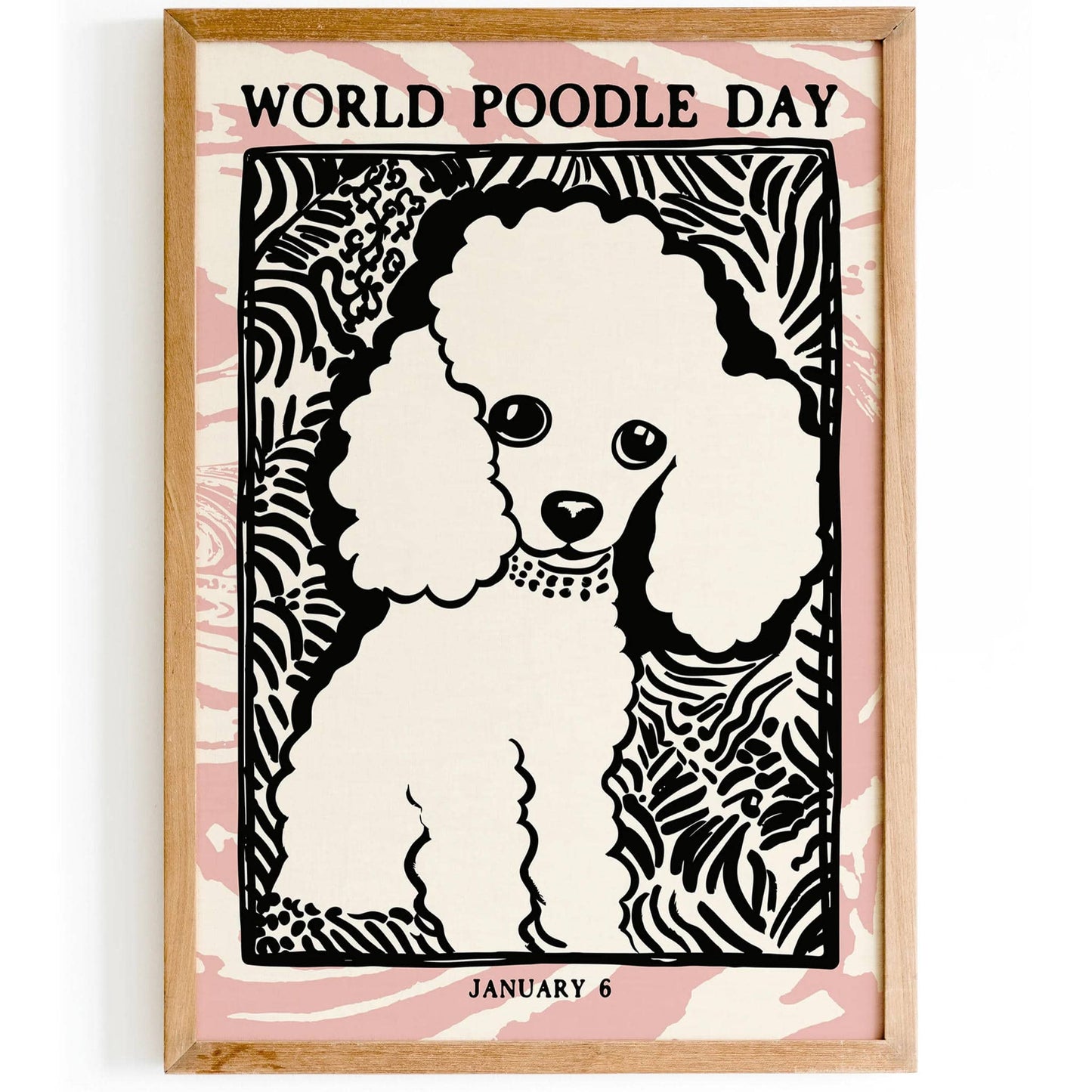 World Poodle Day Vintage Poster - HypeSheriff