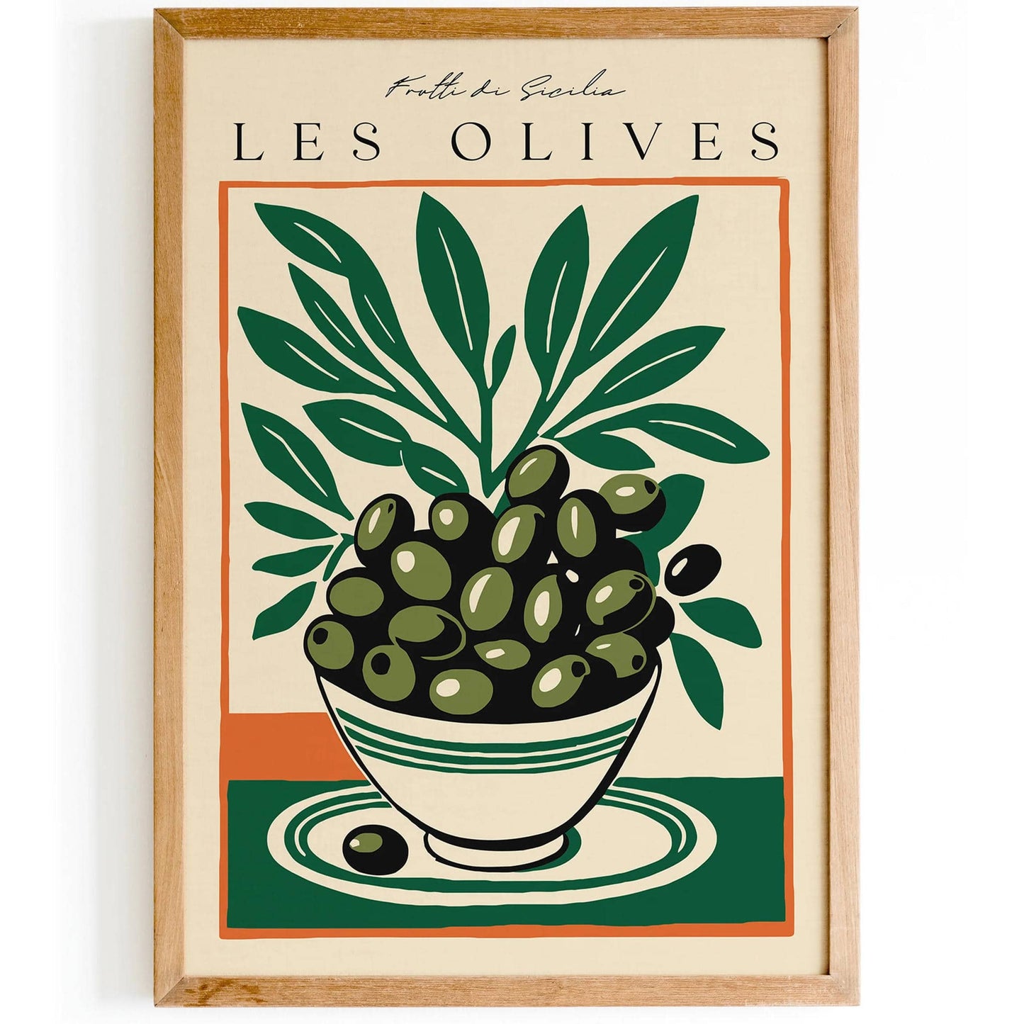 Vintage Les Olives Sicily Wall Art - HypeSheriff