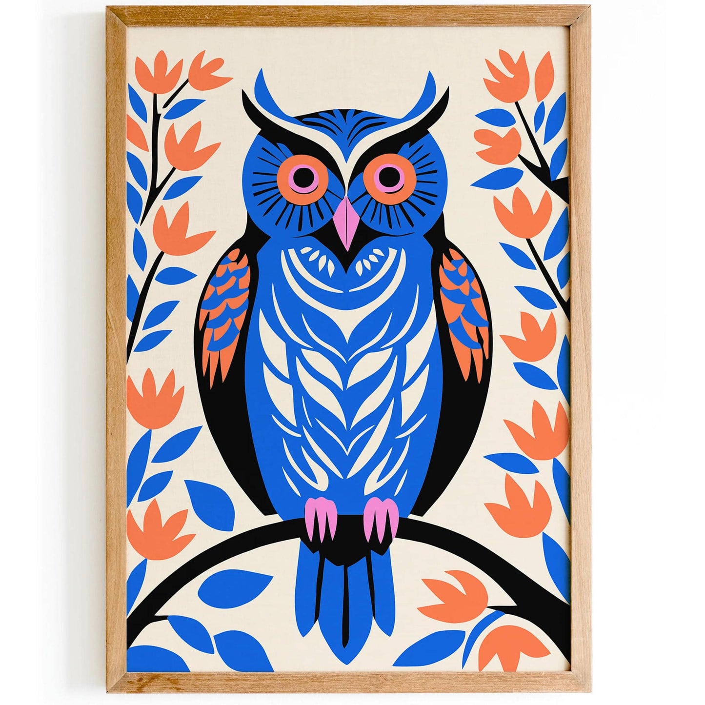 Funny Owl Art Print for Kids Room Decor - HypeSheriff
