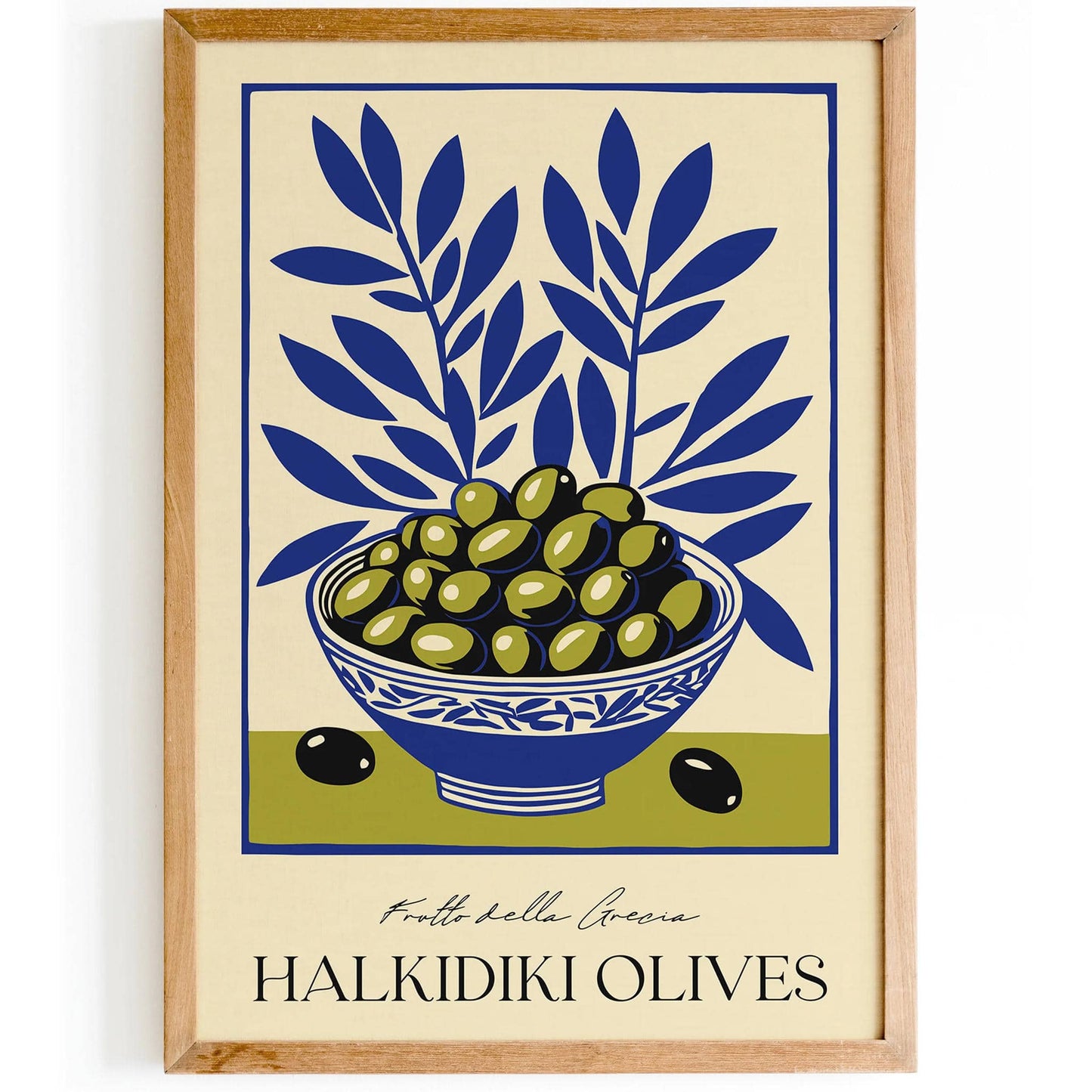 Frutta della Grecia Olives Art Print - HypeSheriff