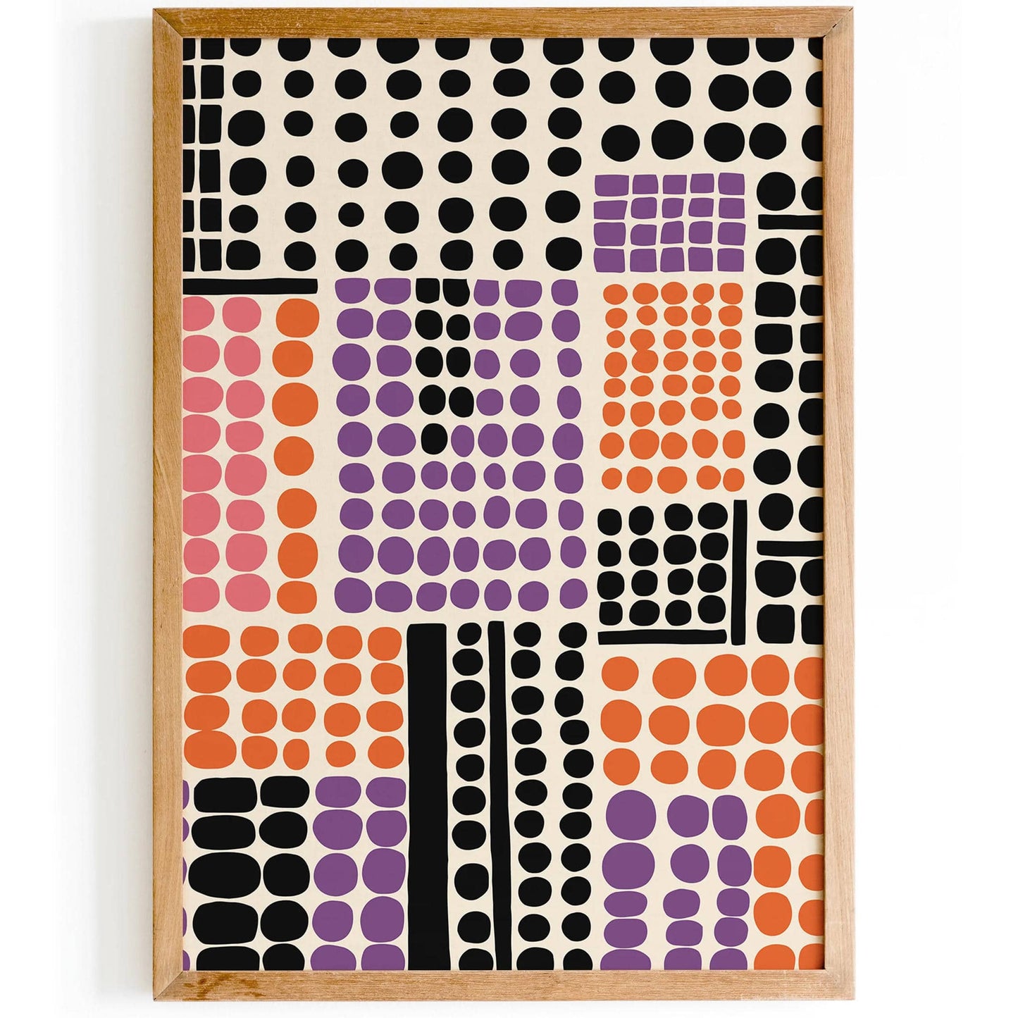 Abstract Trendy Wall Decor with Purple Accent - HypeSheriff