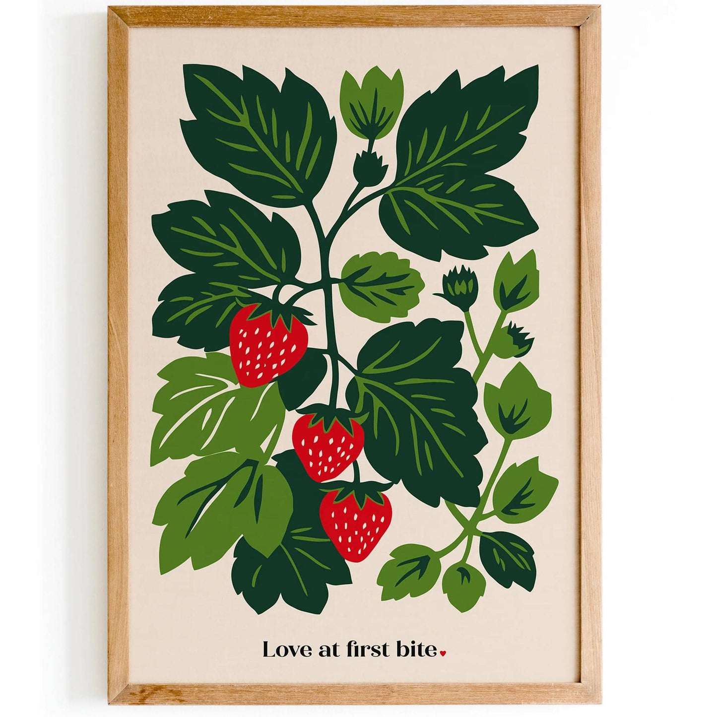 Strawberry Poster Farmhouse Wall Decor - HypeSheriff