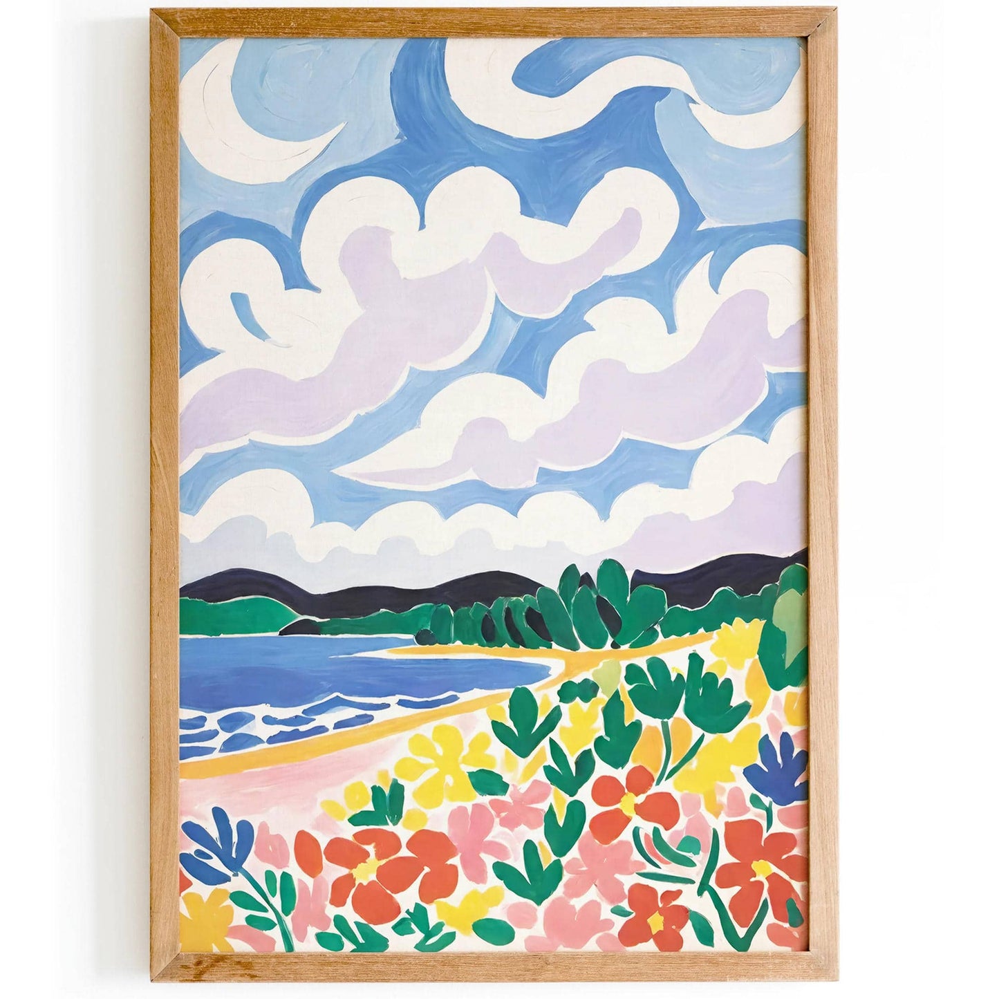 Summer Landscape Art Painting Print - HypeSheriff
