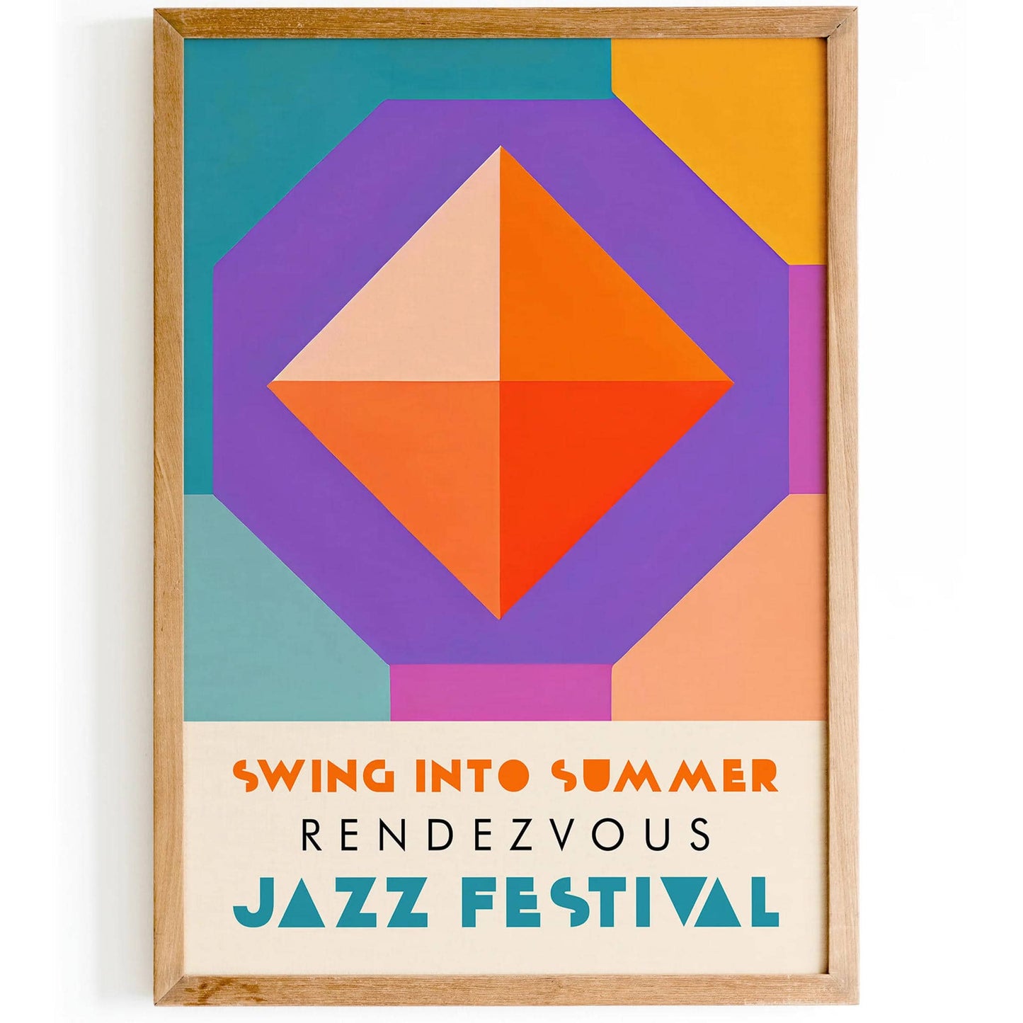 Swing into Summer Jazz Festival Poster - HypeSheriff