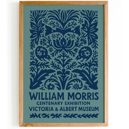 William Morris Blue Floral Print