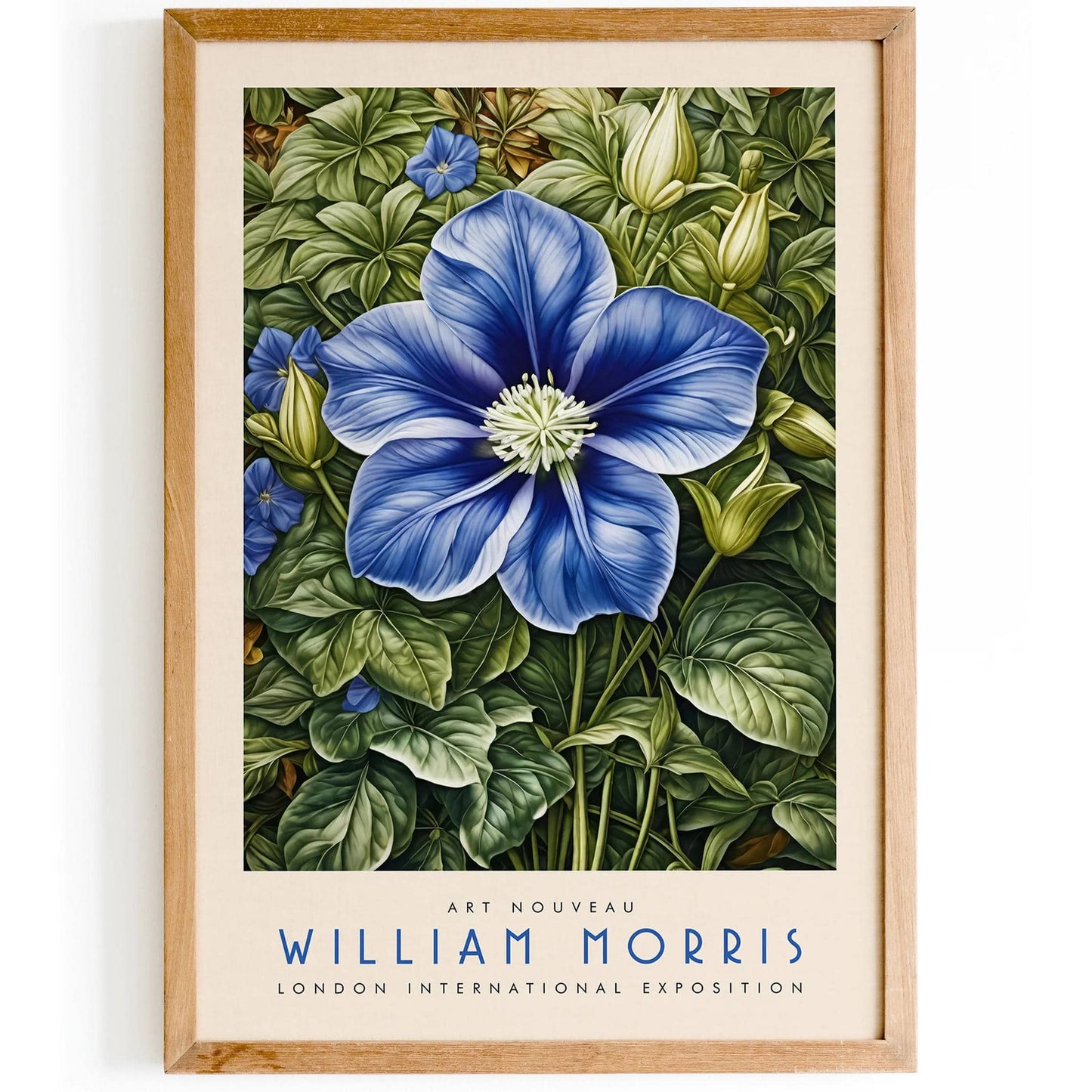 Art Nouveau Beauty: William Morris Flower Print - HypeSheriff