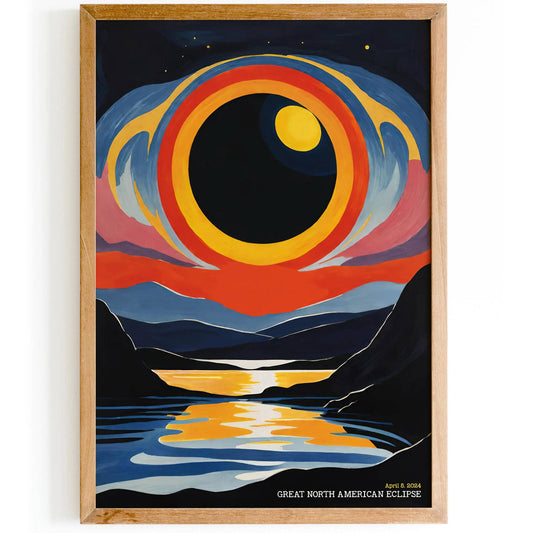 Great North American Eclipse Art Print