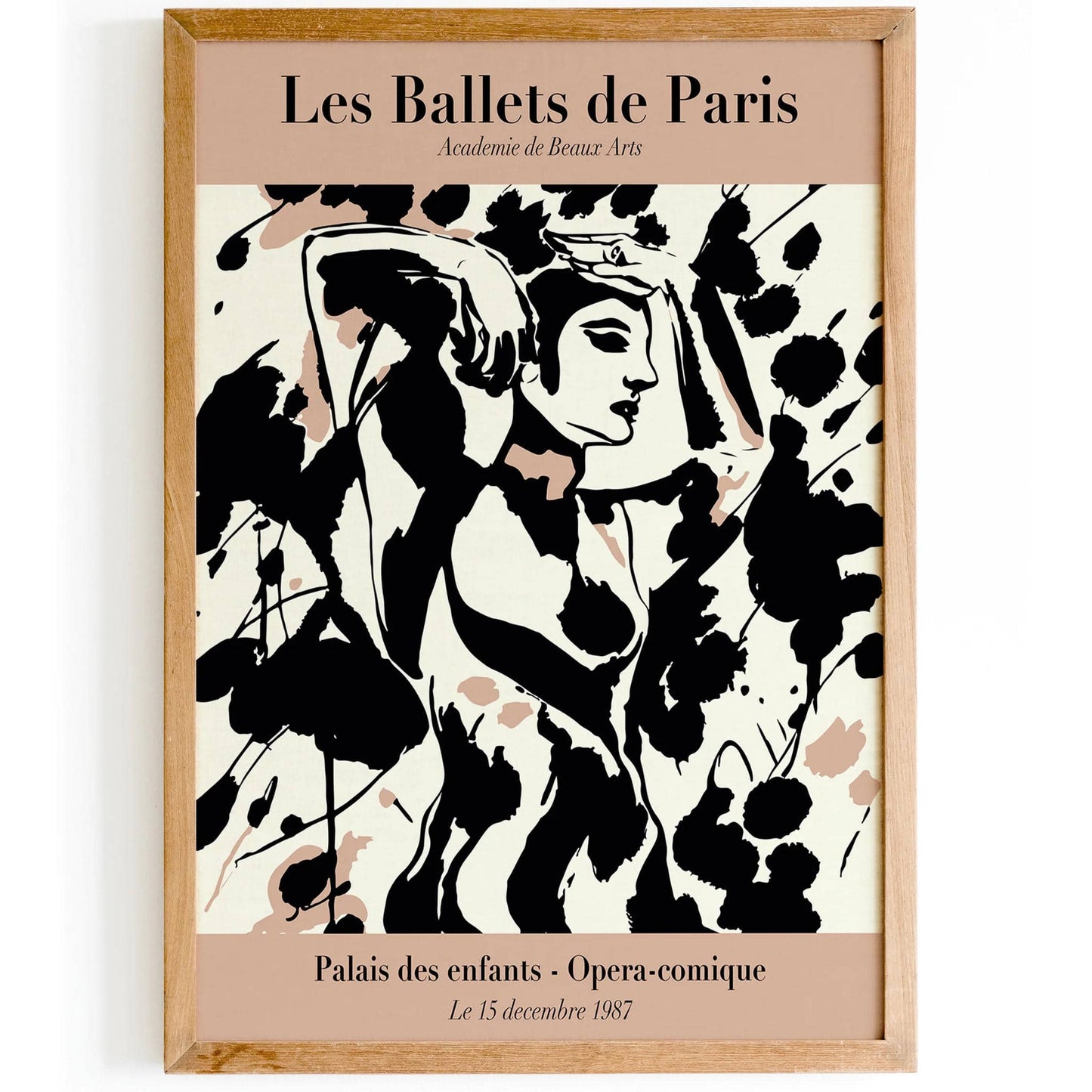 Les Ballets De Paris French Ballerina Poster - HypeSheriff