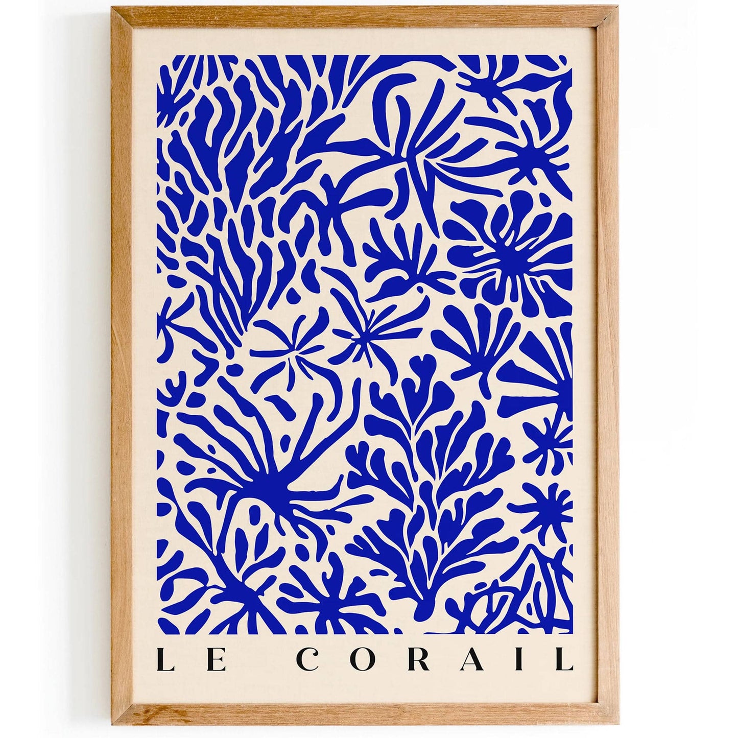 Le Corail Blue Nautical Art Print - HypeSheriff
