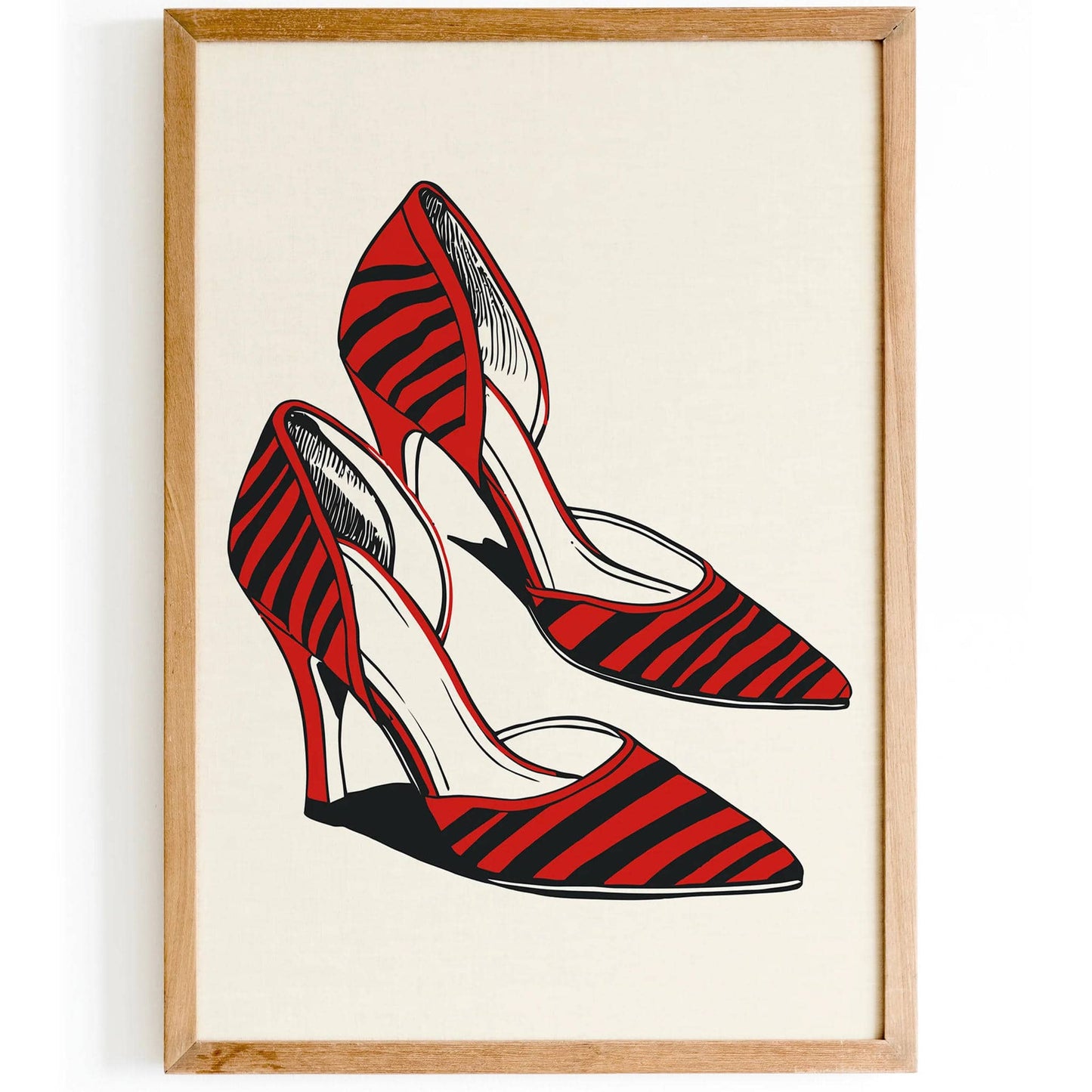Sleek Stiletto Shoes Art Poster - HypeSheriff