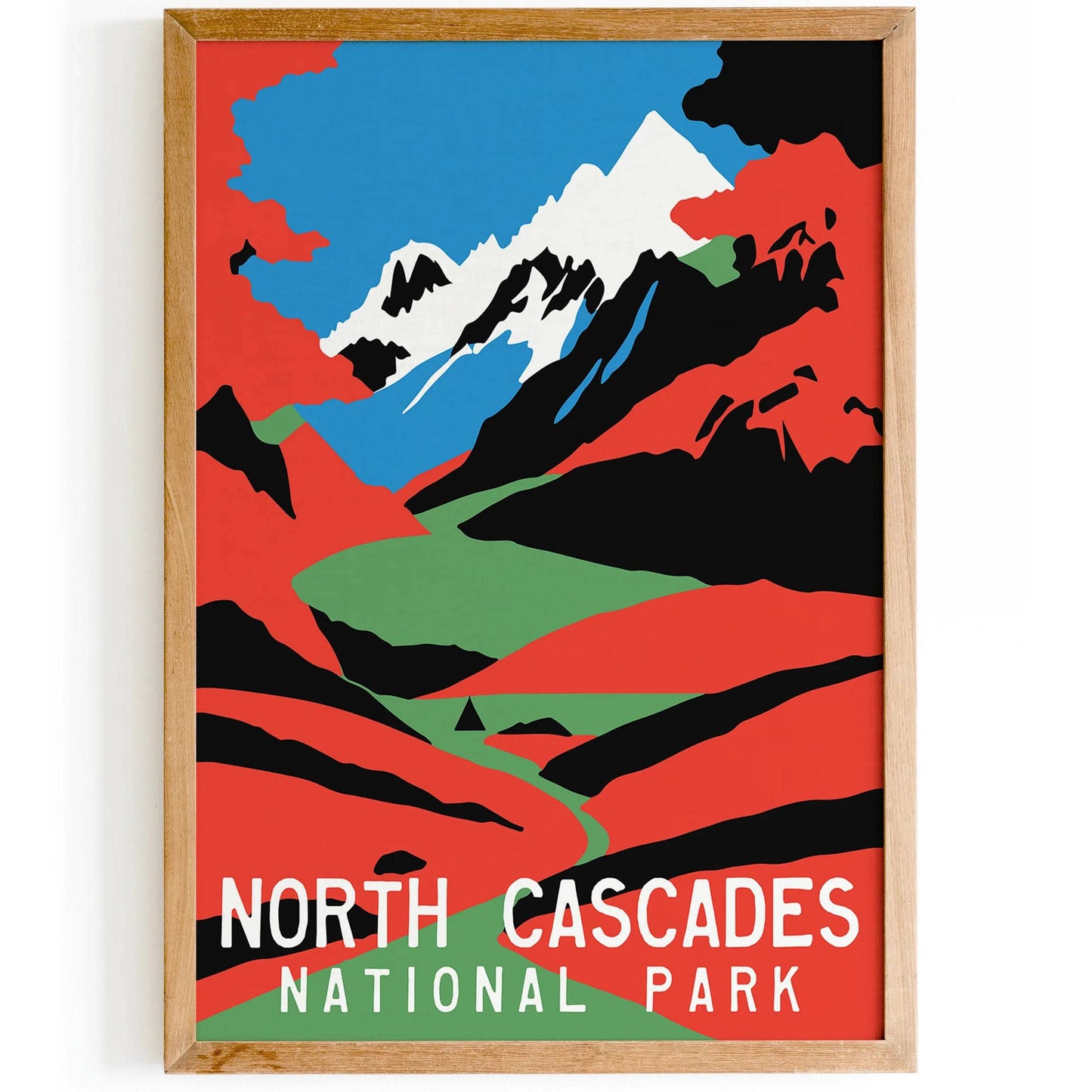 North Cascades Travel Poster - HypeSheriff