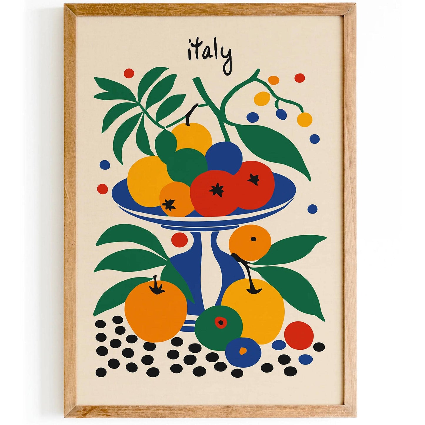 Italy Retro Fruit Art Print - Still Life Wall Art - HypeSheriff