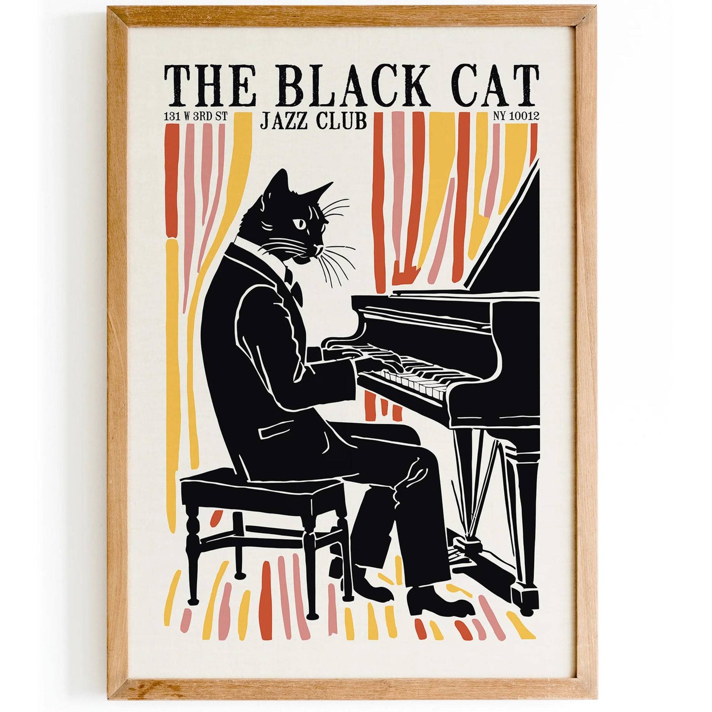 The Black Cat Jazz Club Poster