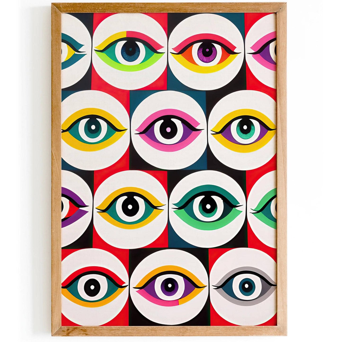 Pop-Art Eyes Collage Art Print - HypeSheriff