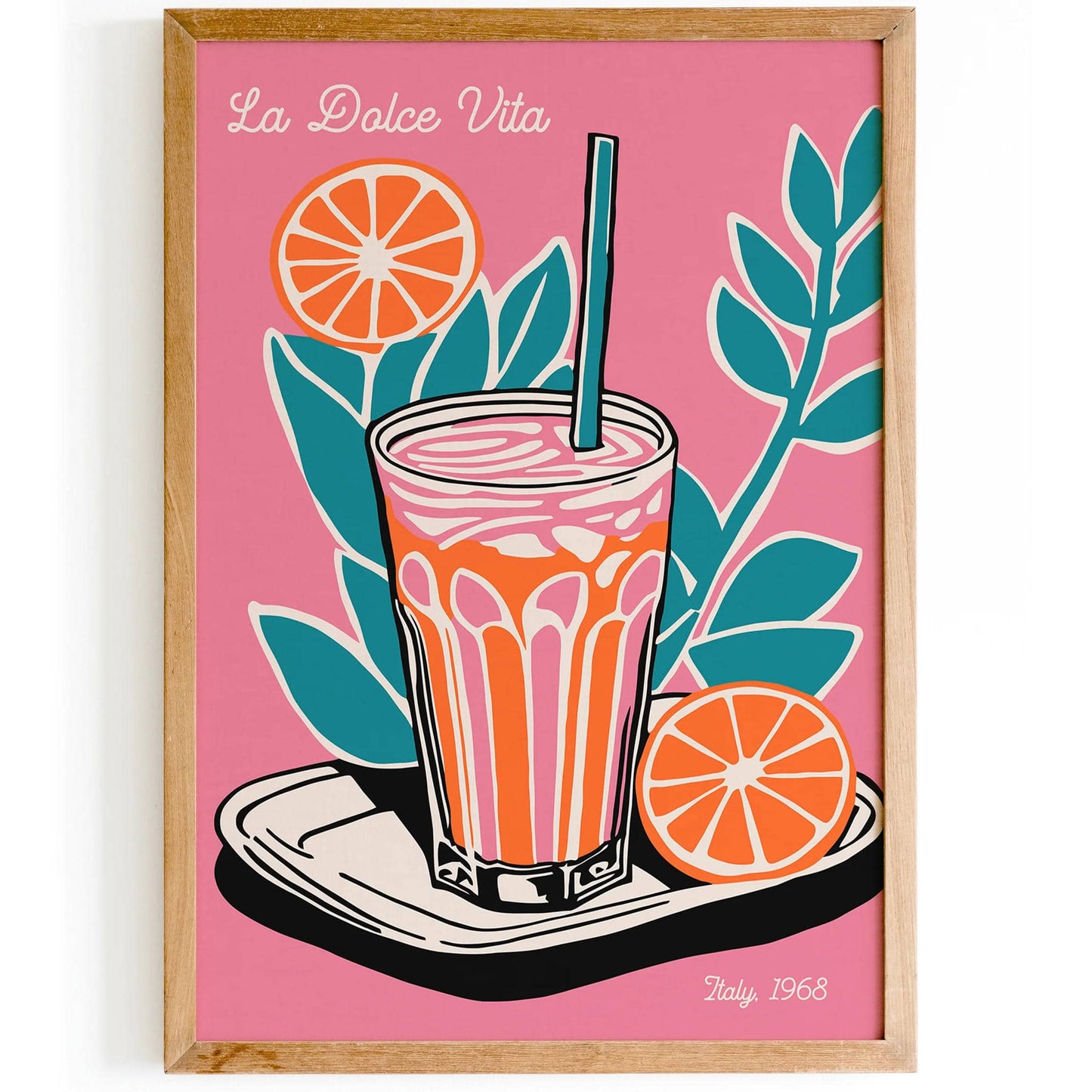 Trendy Girly Italian La Dolce Vita Art Print - HypeSheriff