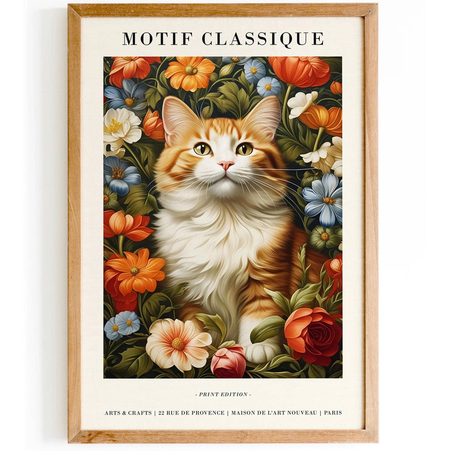 Kitty Portrait Elegant Wall Art - HypeSheriff