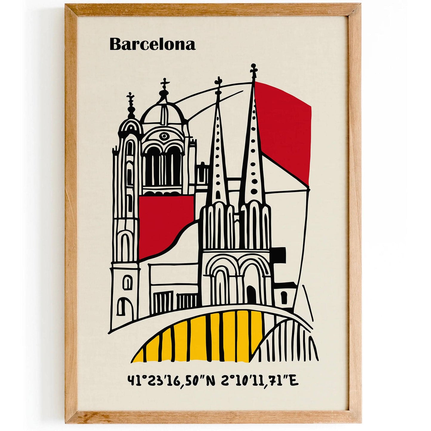 Barcelona Travel Minimalist Poster