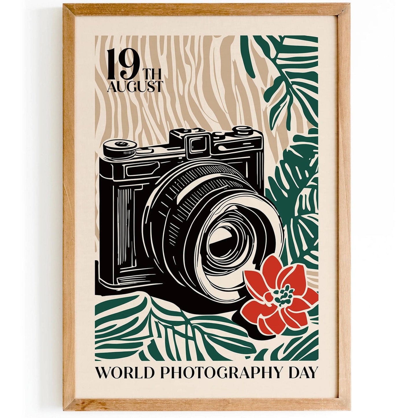 World Photography Day Retro Art Print - HypeSheriff