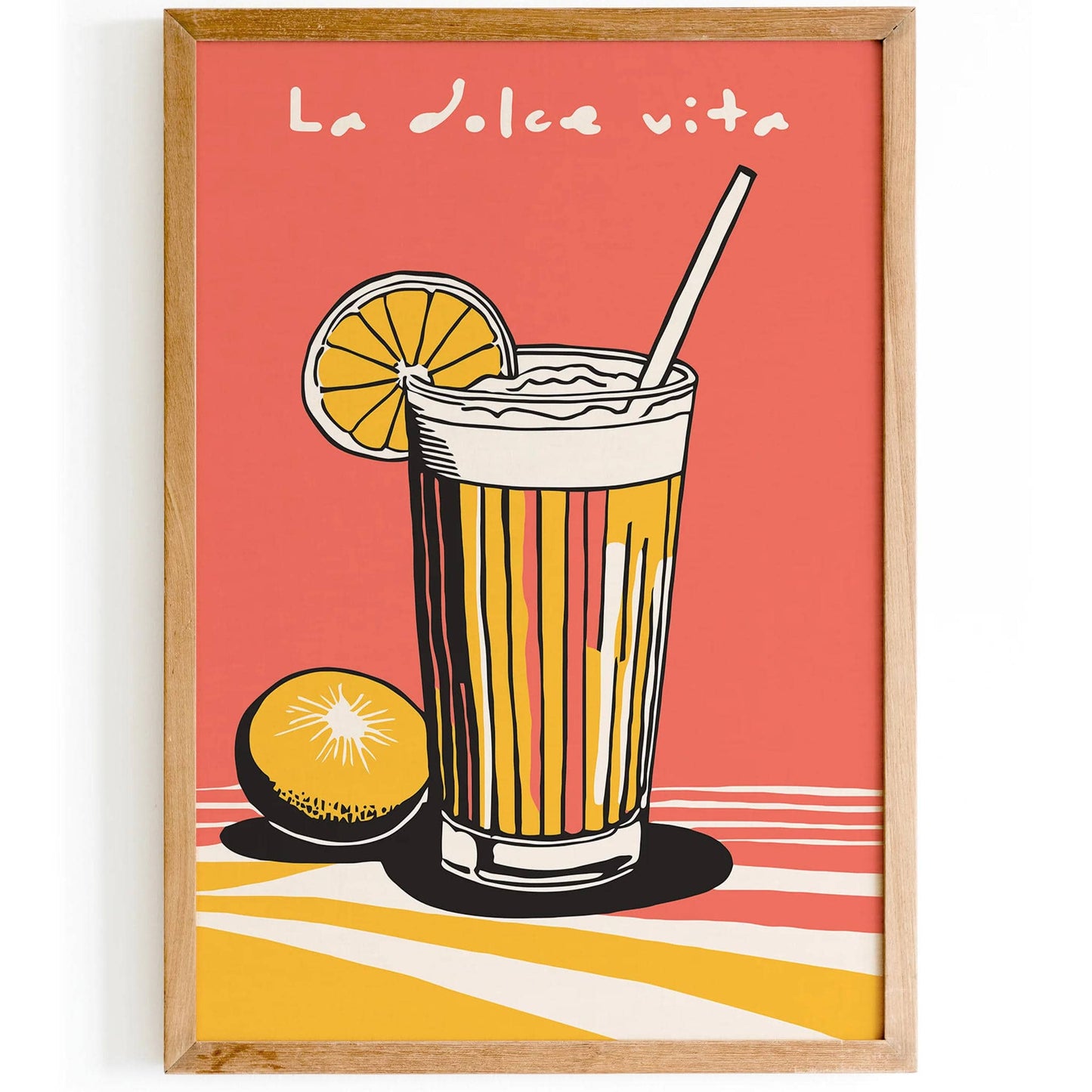 La Dolce Vita, Italian Spritz Summer Art Print - HypeSheriff