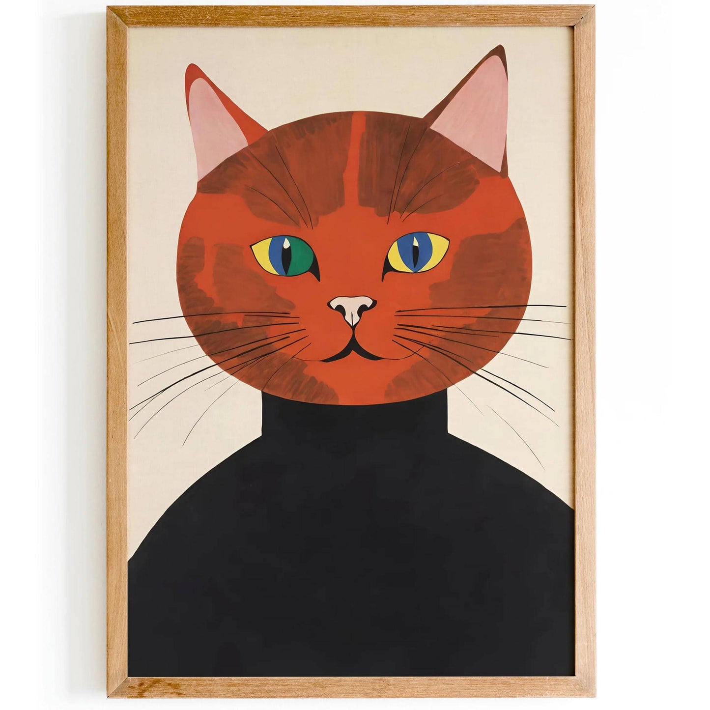 Retro Orange Cat Poster - HypeSheriff