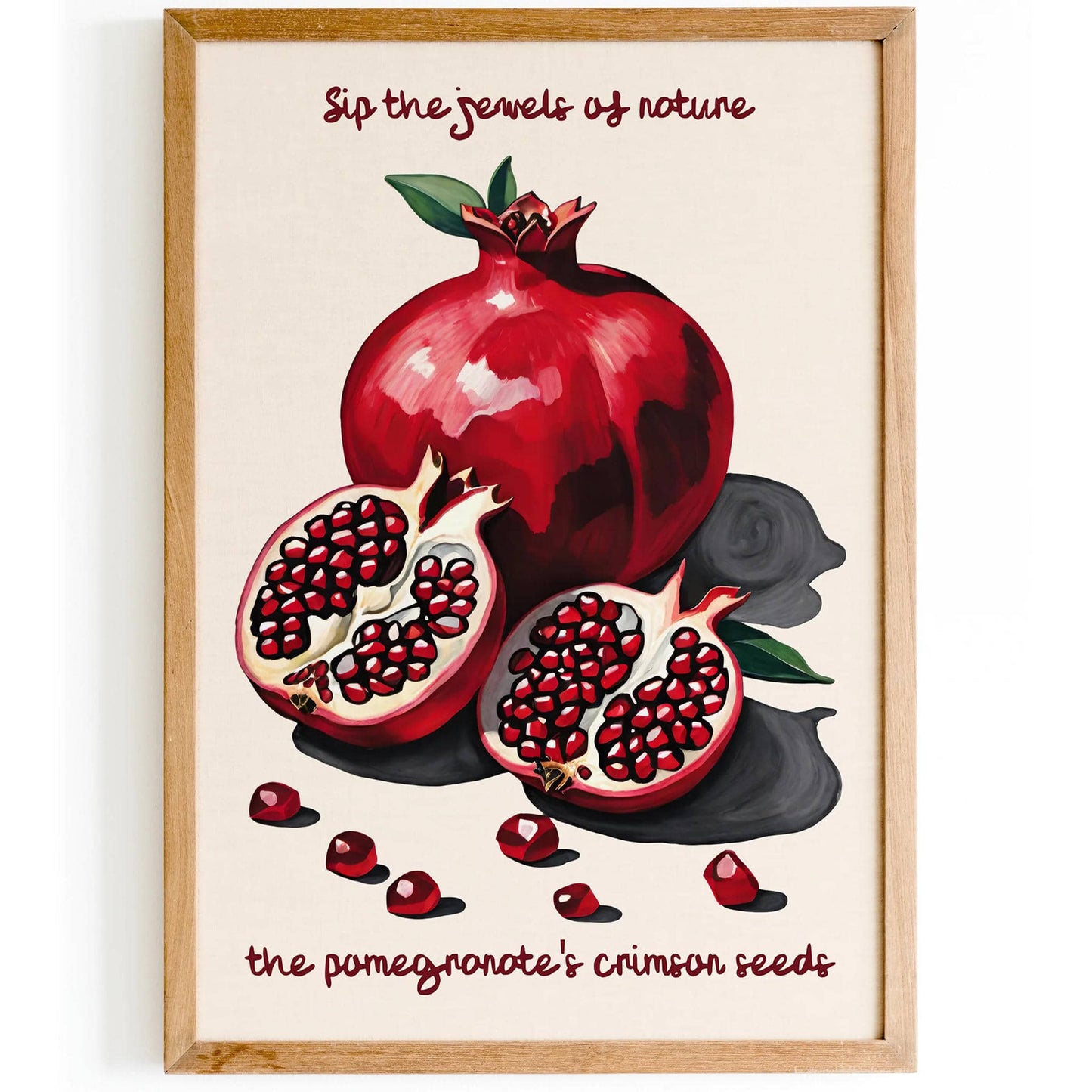 Pomegranate Fruit Still Life Poster