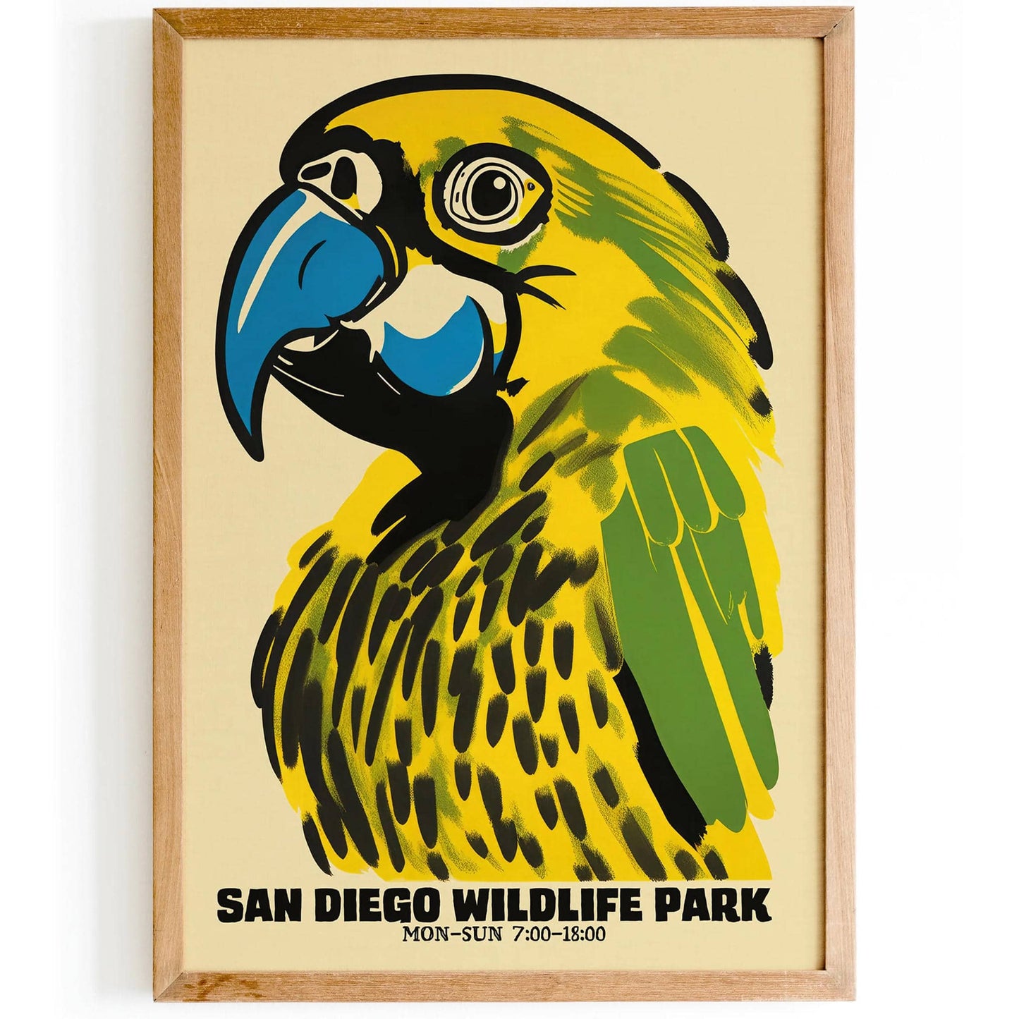 San Diego Wildlife Park Parrot Poster - HypeSheriff