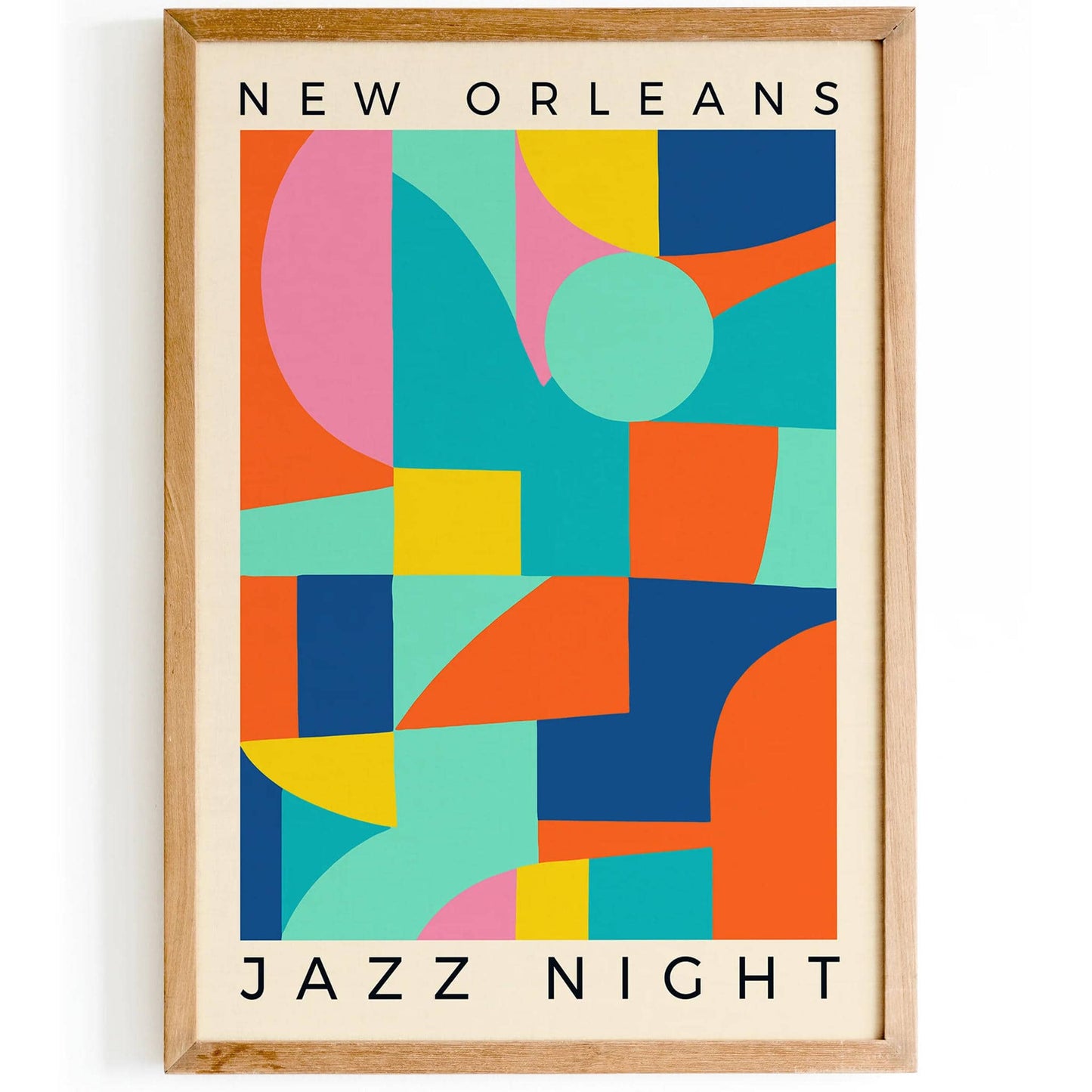 Modern New Orleans Jazz Night Poster - HypeSheriff