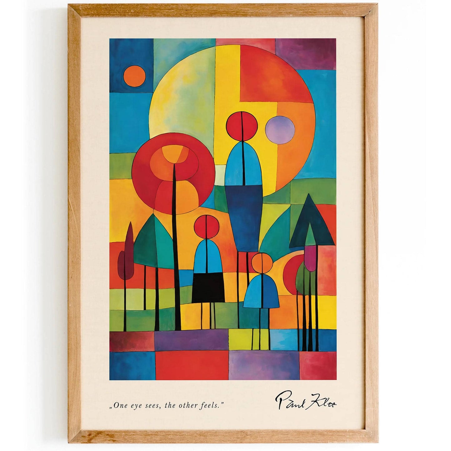 Colorful Family Paul Klee Wall Art - HypeSheriff