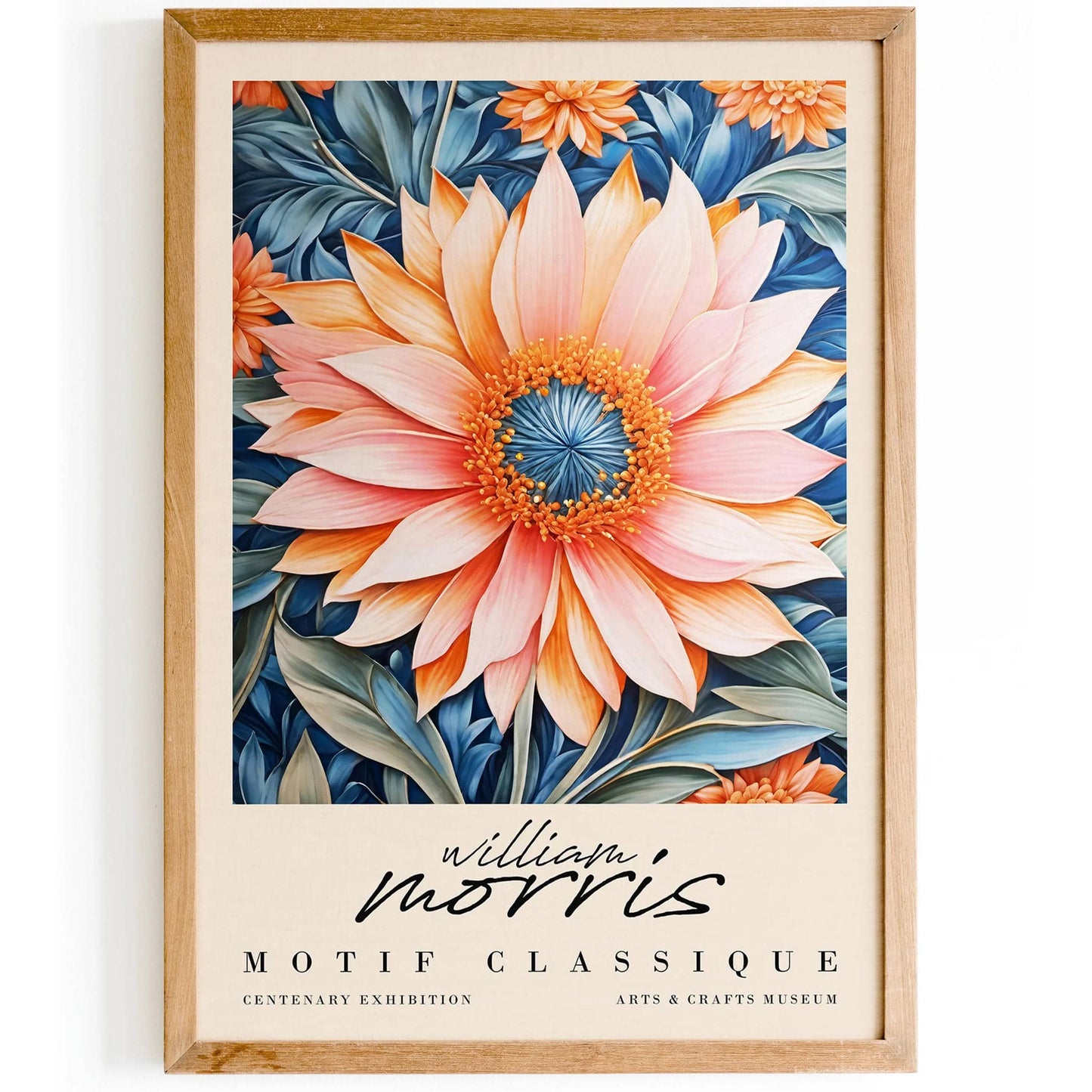 Floral Fantasy: William Morris-Inspired Poster - HypeSheriff