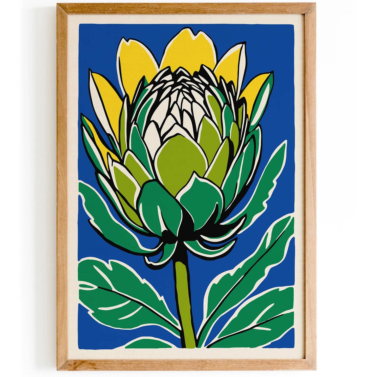 Blue Artichoke Nature Print - HypeSheriff
