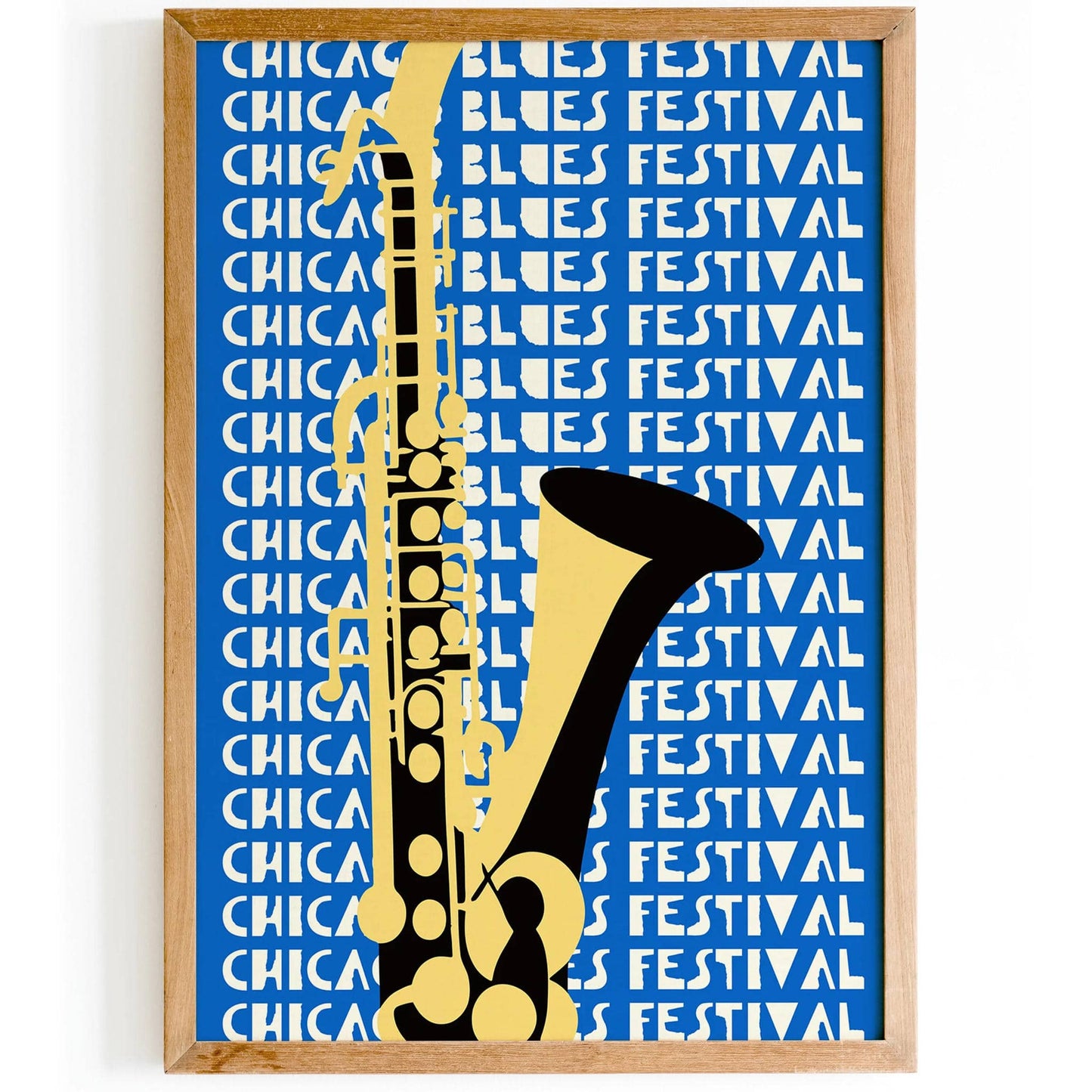 Chicago Blues Festival Retro Poster - HypeSheriff