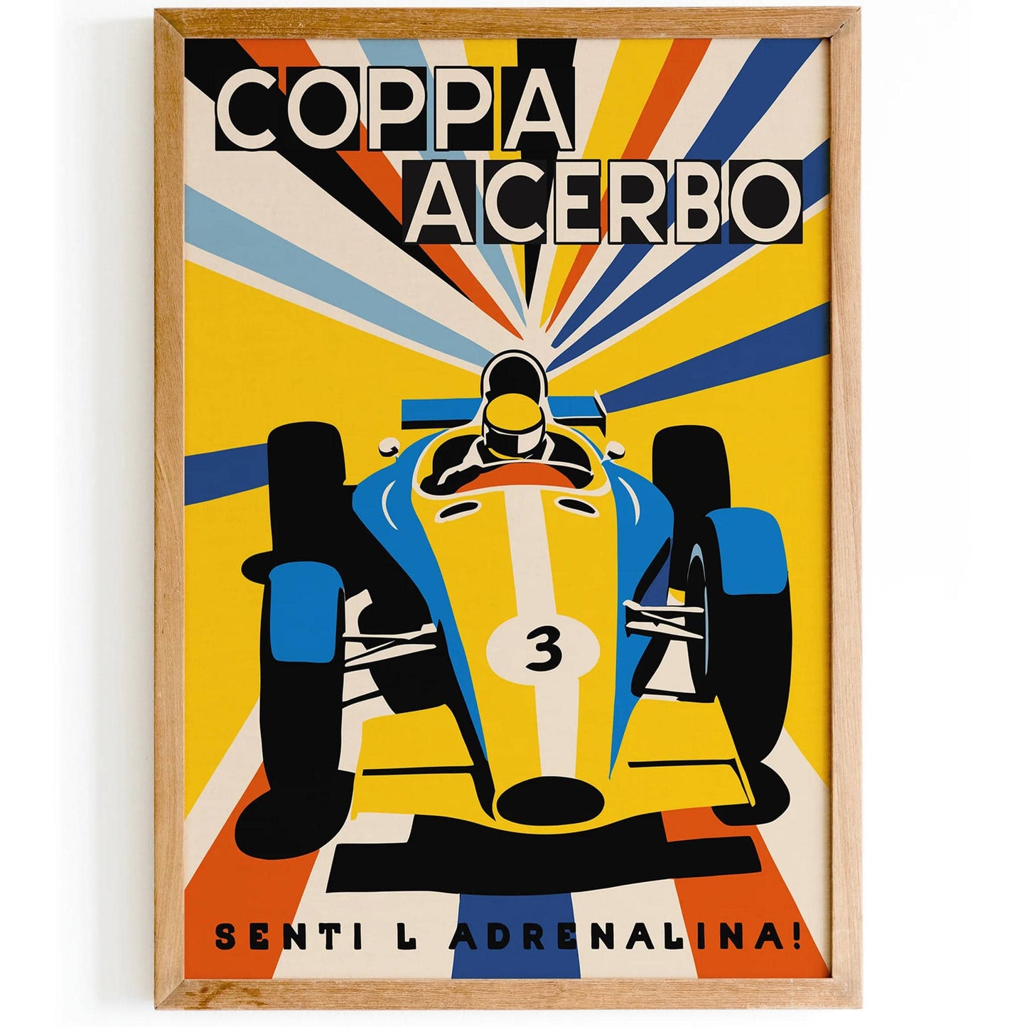 Coppa Acerbo Vintage Italian Racing Poster