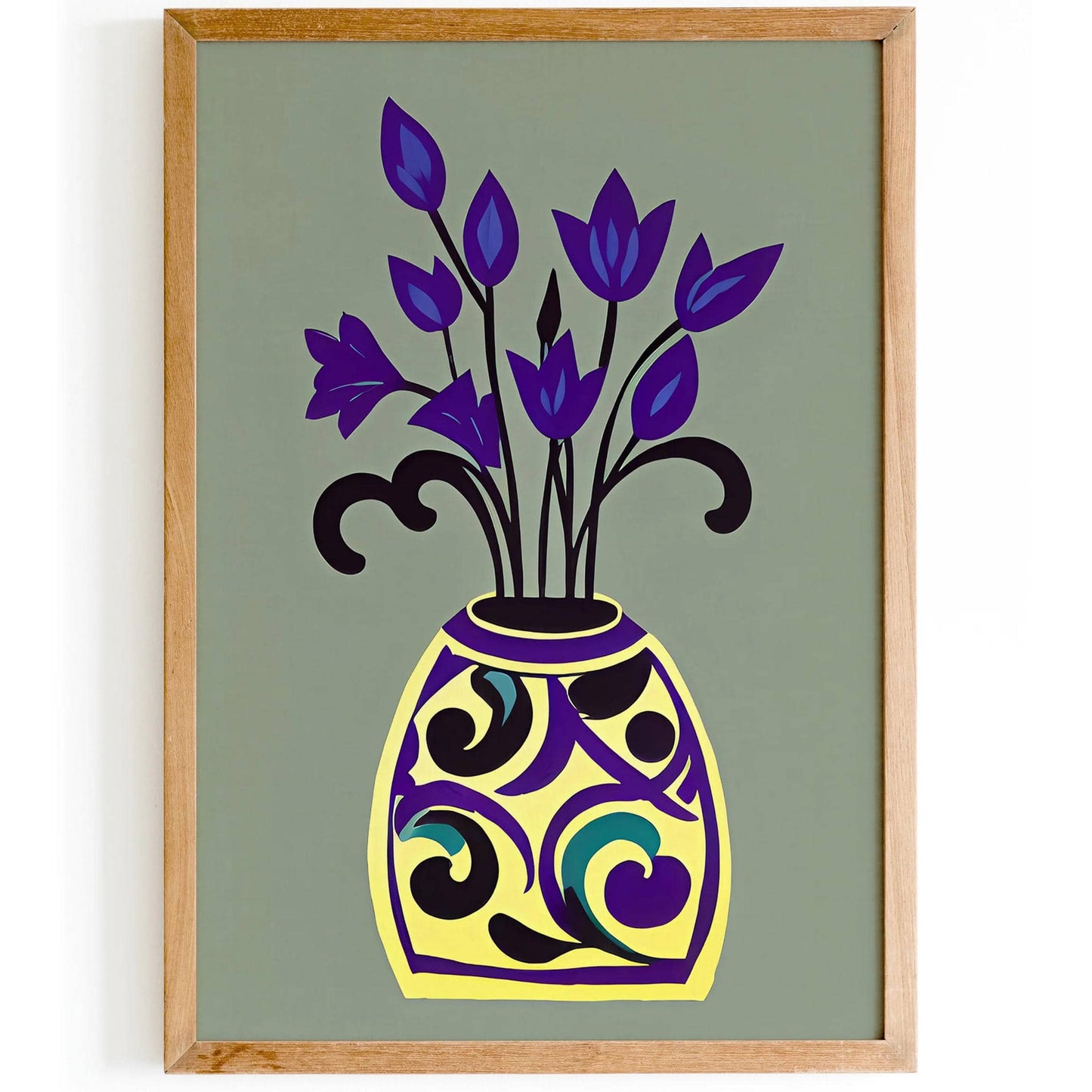 Floral MCM Bouquet Wall Art Print - HypeSheriff