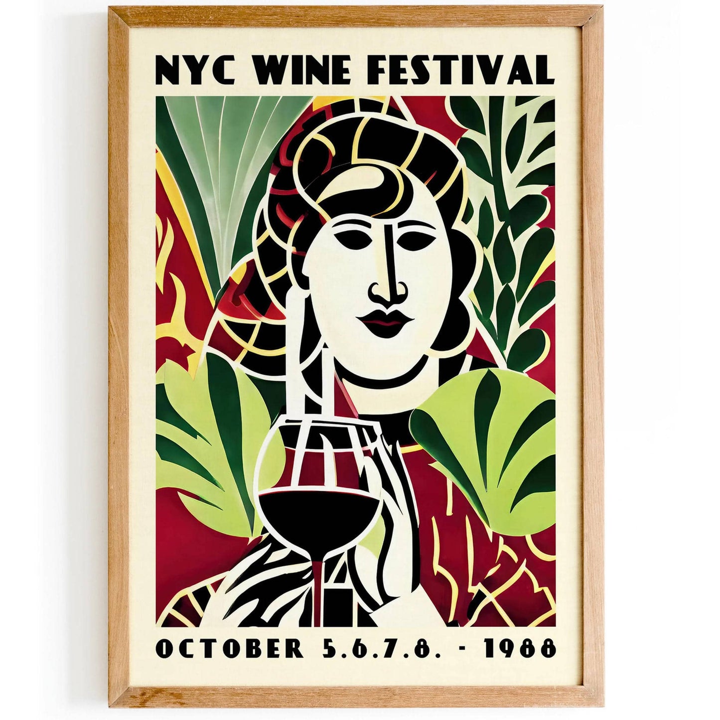 NYC Wine Festival Vintage Poster - HypeSheriff