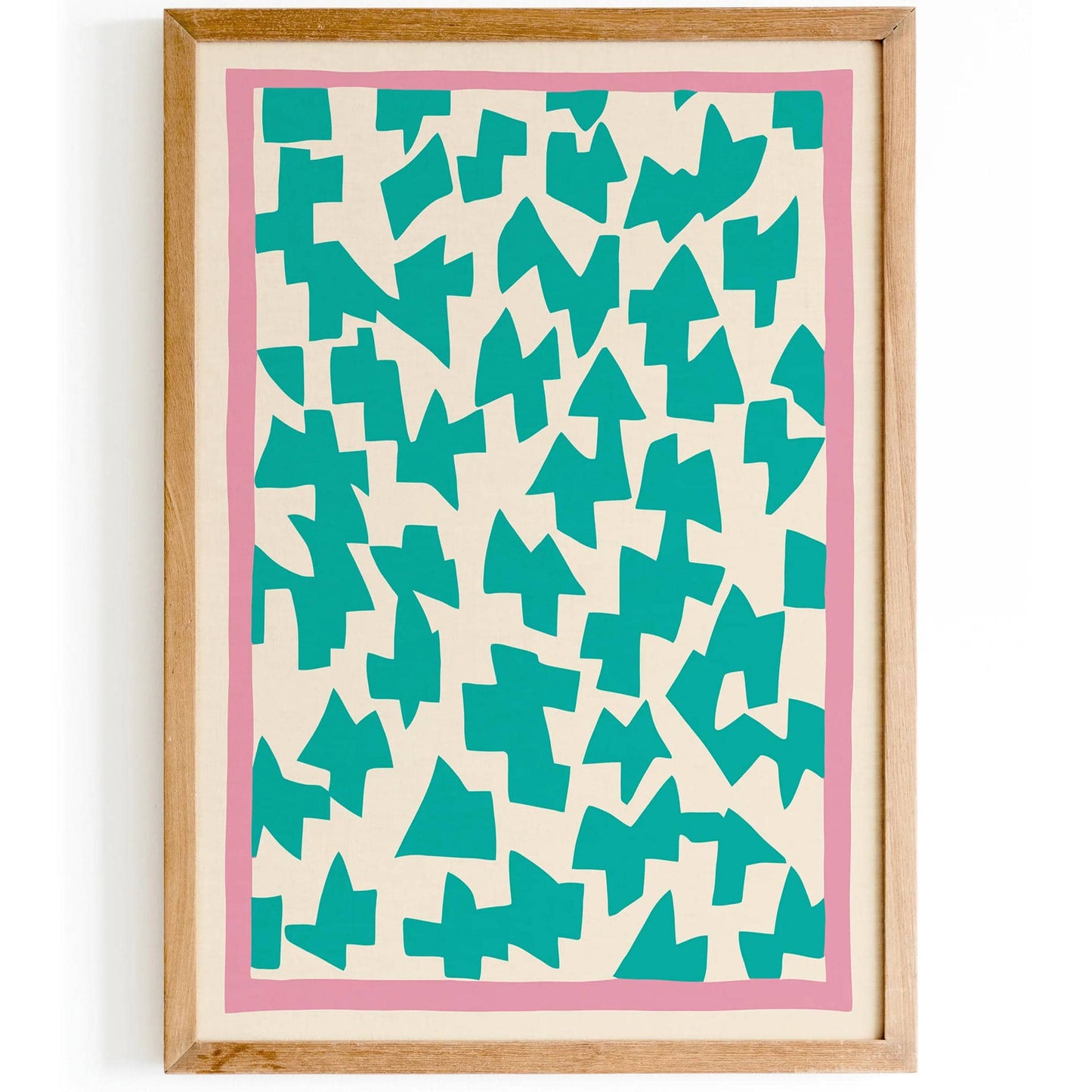 Mint Mid Century Abstract Wall Art - HypeSheriff