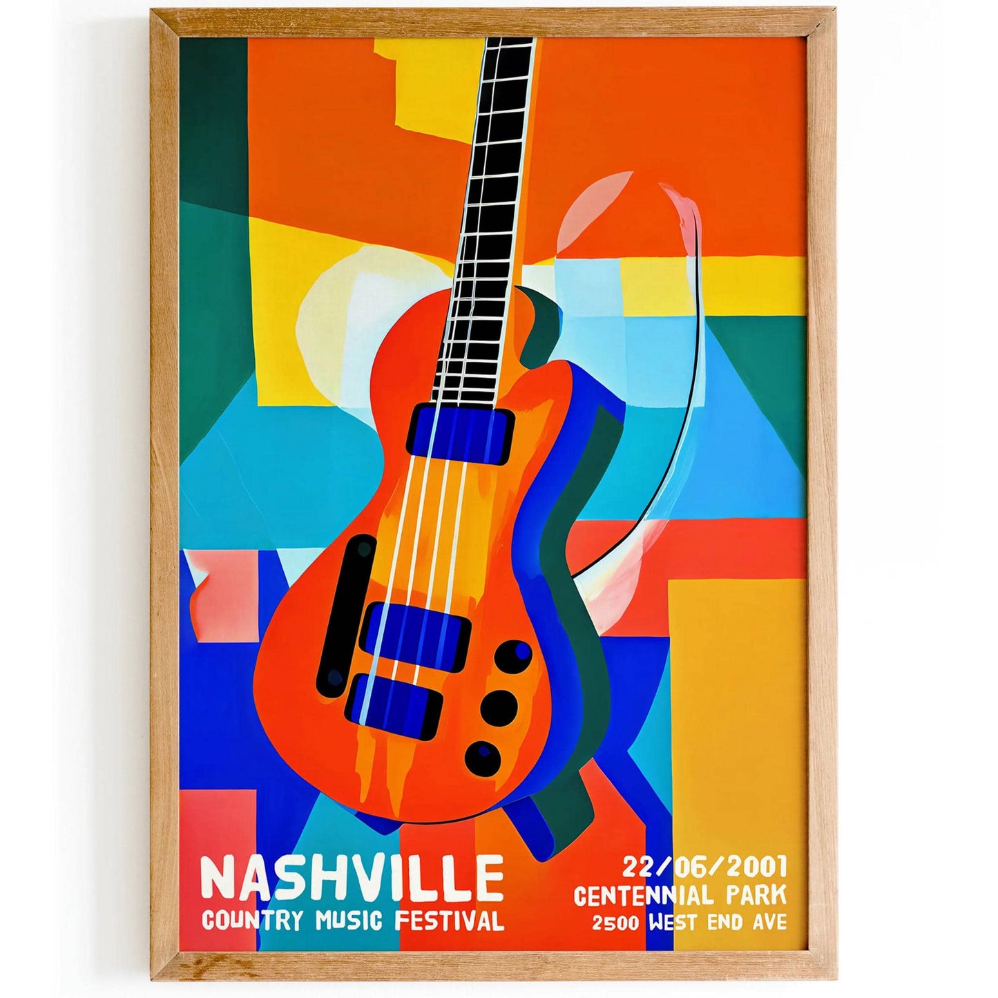 2001 Nashville Country Music Festival Poster - HypeSheriff