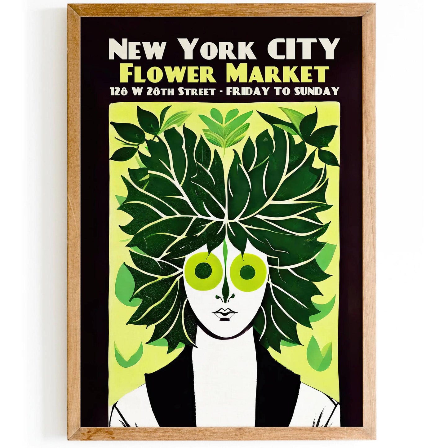 NYC Flower Market Retro Poster - HypeSheriff
