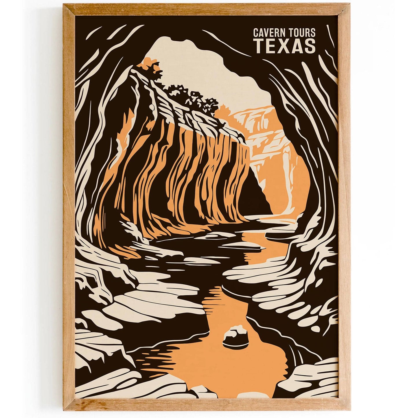Texas Cavern Tours Poster - HypeSheriff