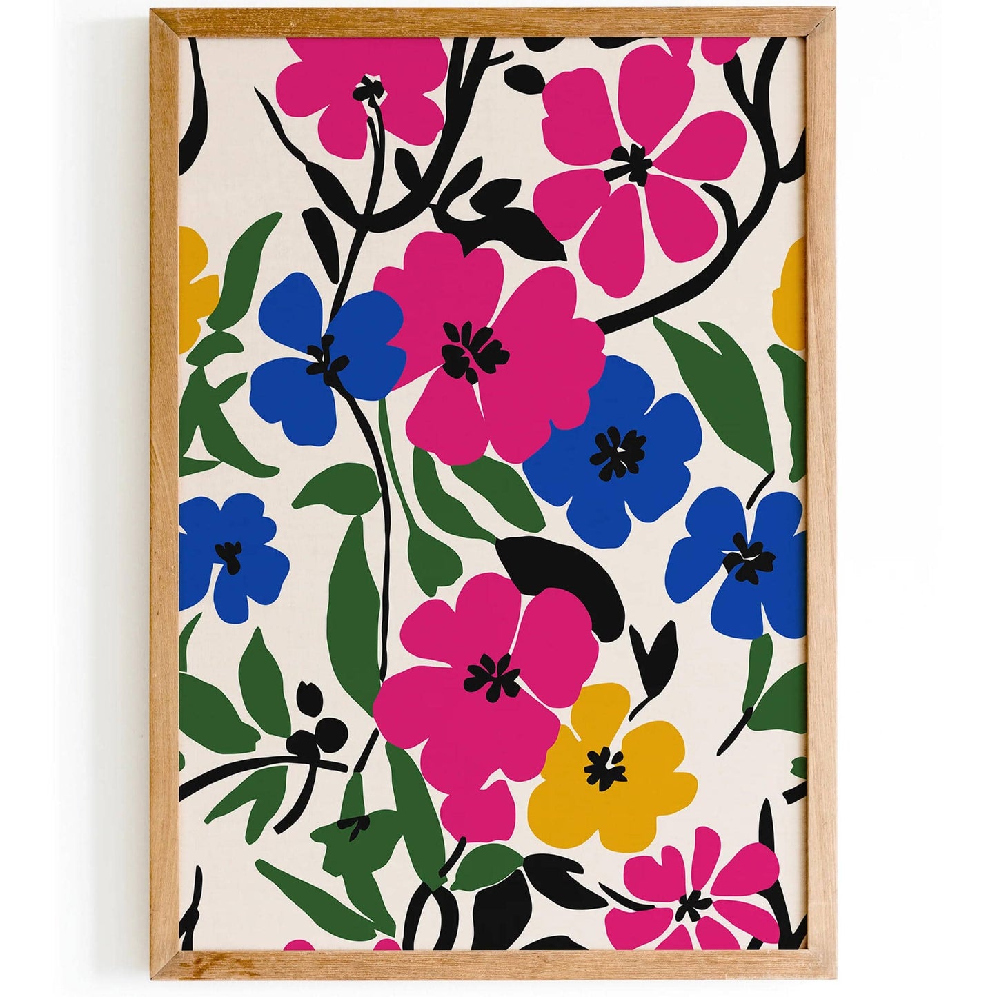 Colorful Flowers Art Print 2024 - HypeSheriff