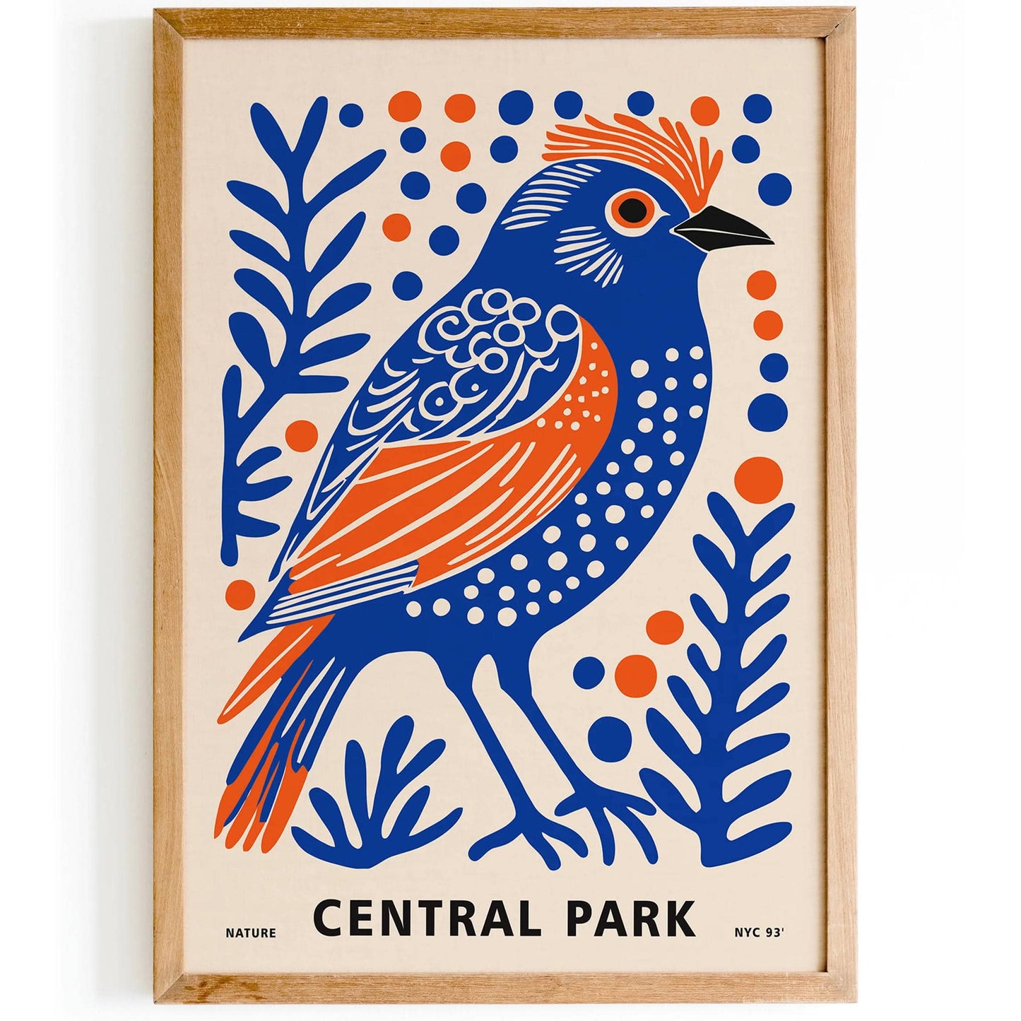 Blue Bird Central Park NYC Wall Art - HypeSheriff
