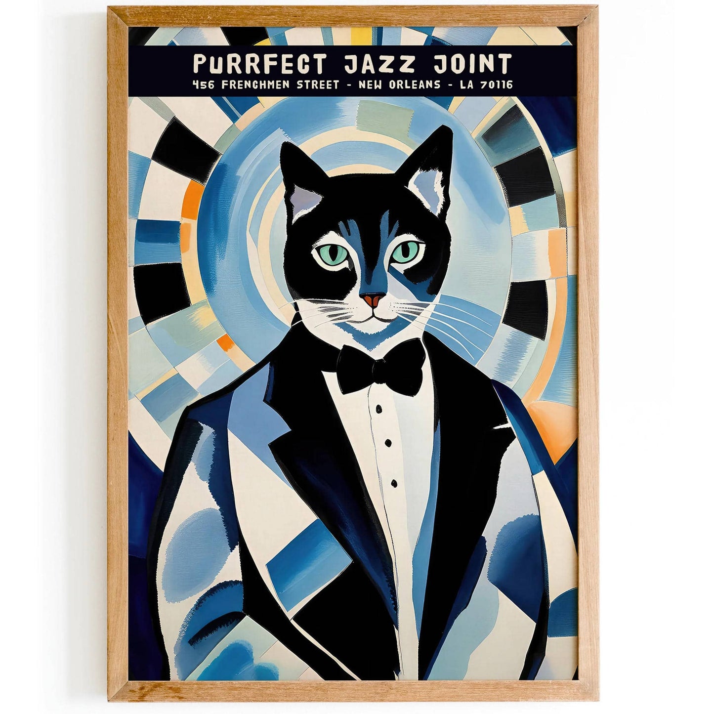 Purrfect Jazz Joint - New Orleans Music Club Poster - HypeSheriff
