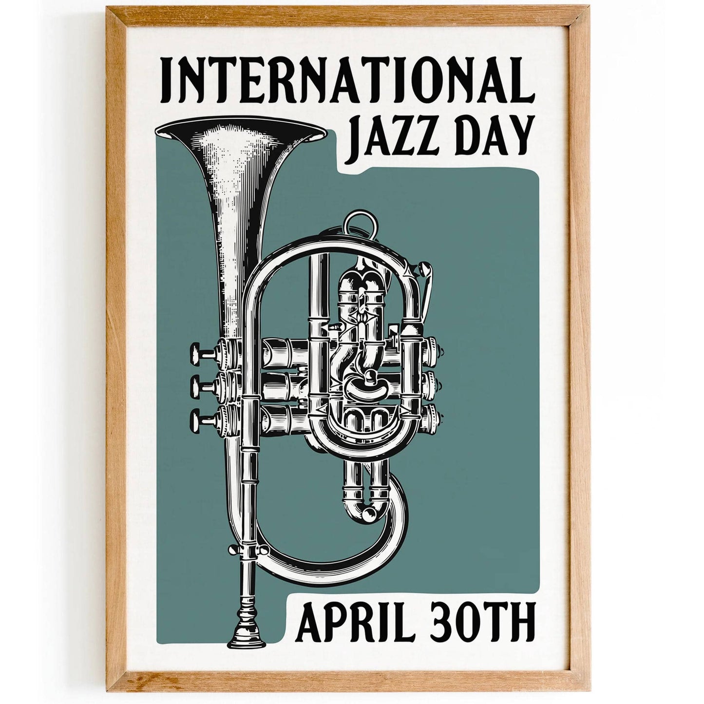 International Jazz Day Retro Poster - HypeSheriff