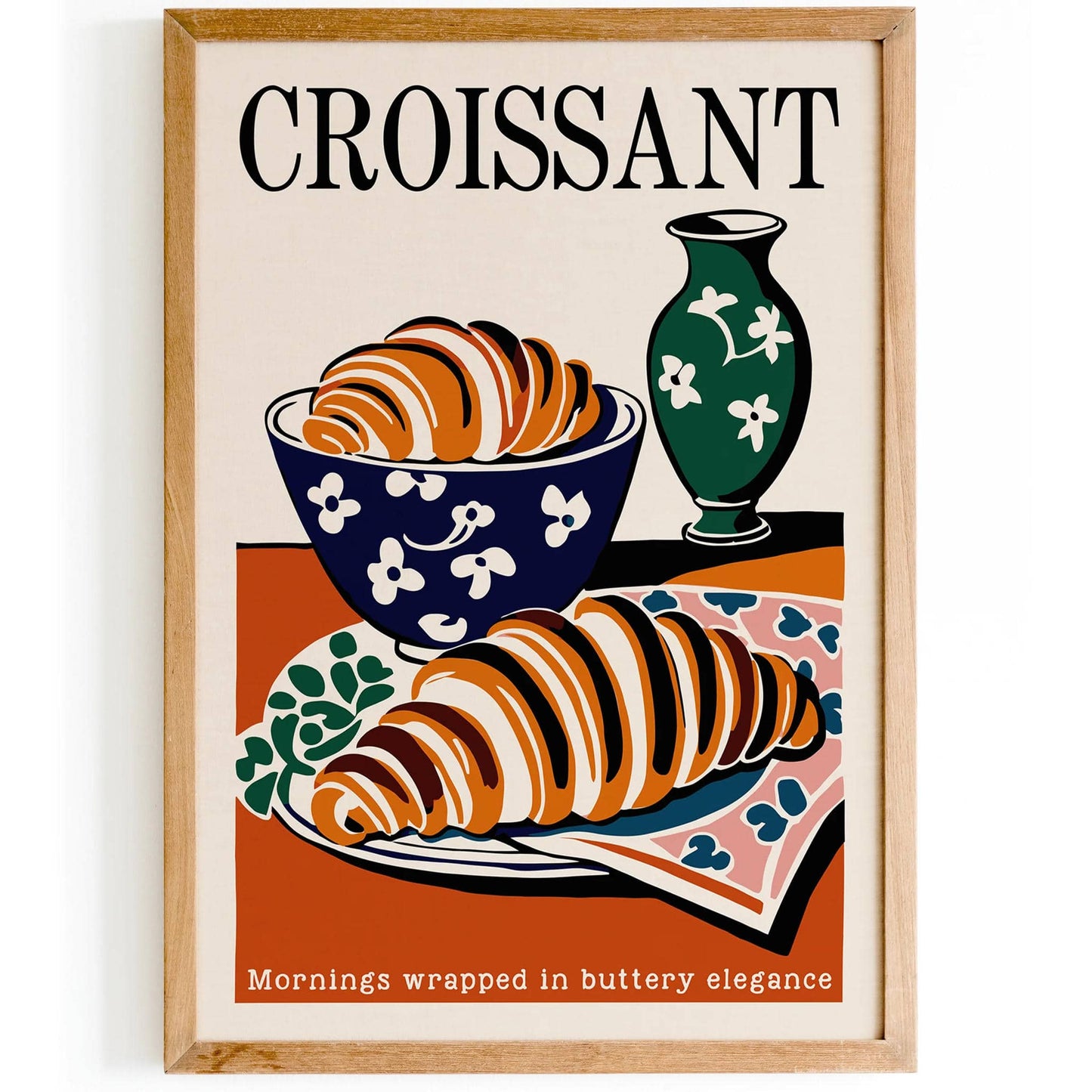 Breakfast Elegance Croissant Print