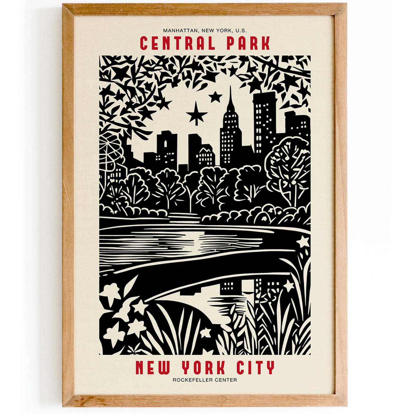 Central Park NYC Painting Poster - HypeSheriff