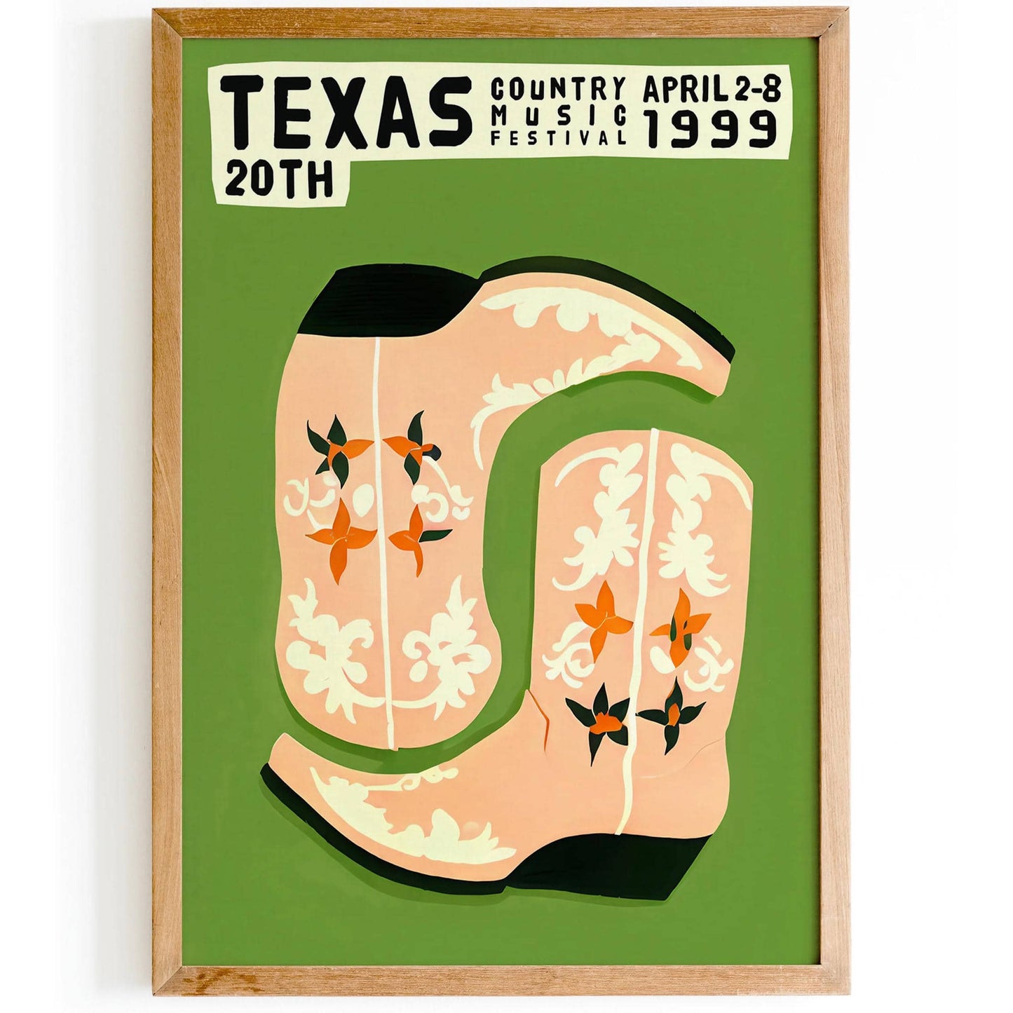 Texas Country Music Festival 1999 Poster - HypeSheriff
